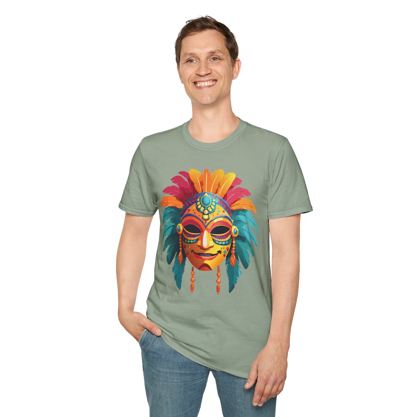 Mask Tee Shirt, Mask Shirt, Shirt with Mask, Masquerade Tees