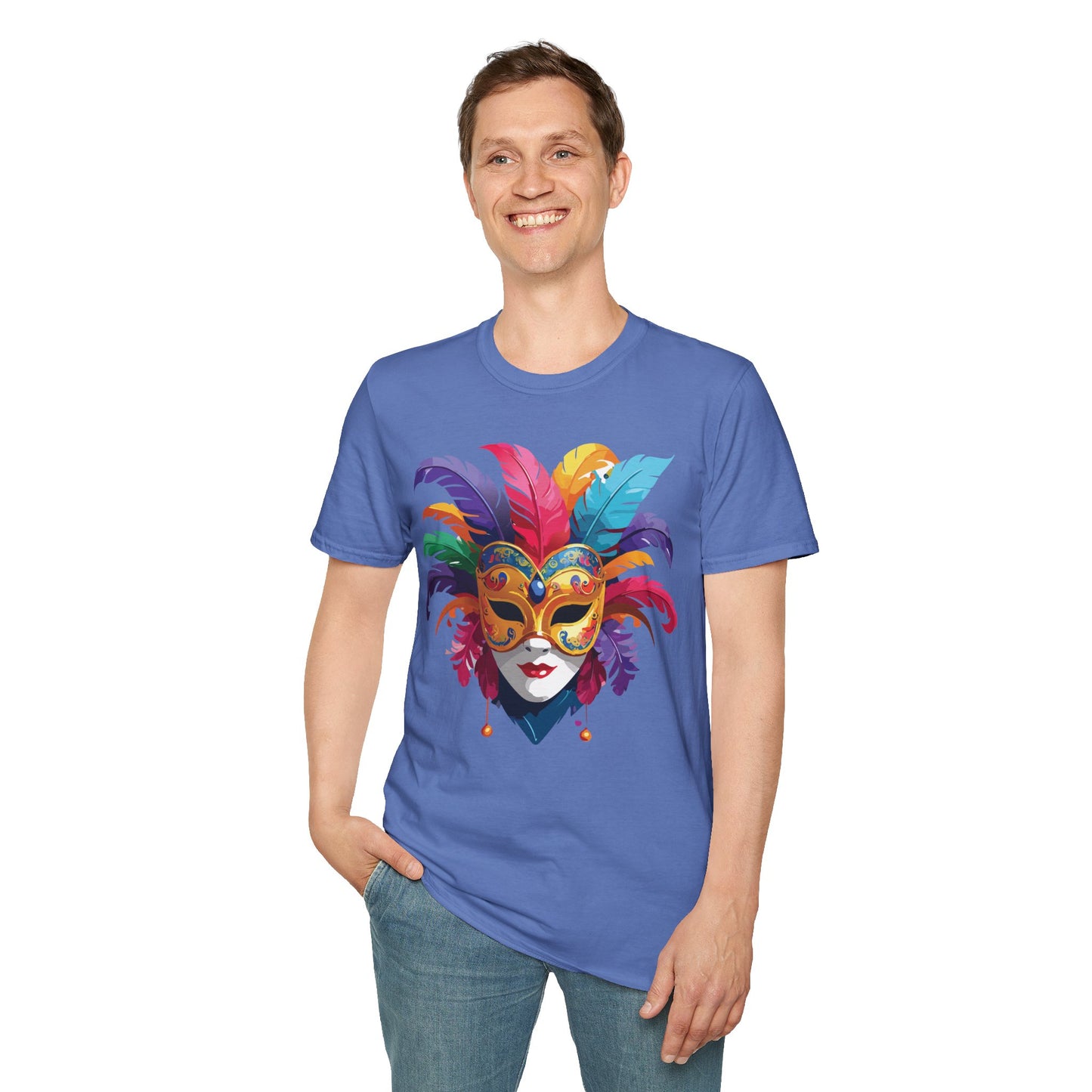 Mask Tee Shirt, Mask Shirt, Shirt with Mask, Masquerade Tees