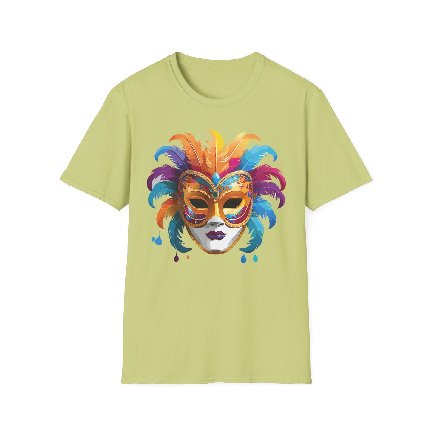 Mask Tee Shirt, Mask Shirt, Shirt with Mask, Masquerade Tees