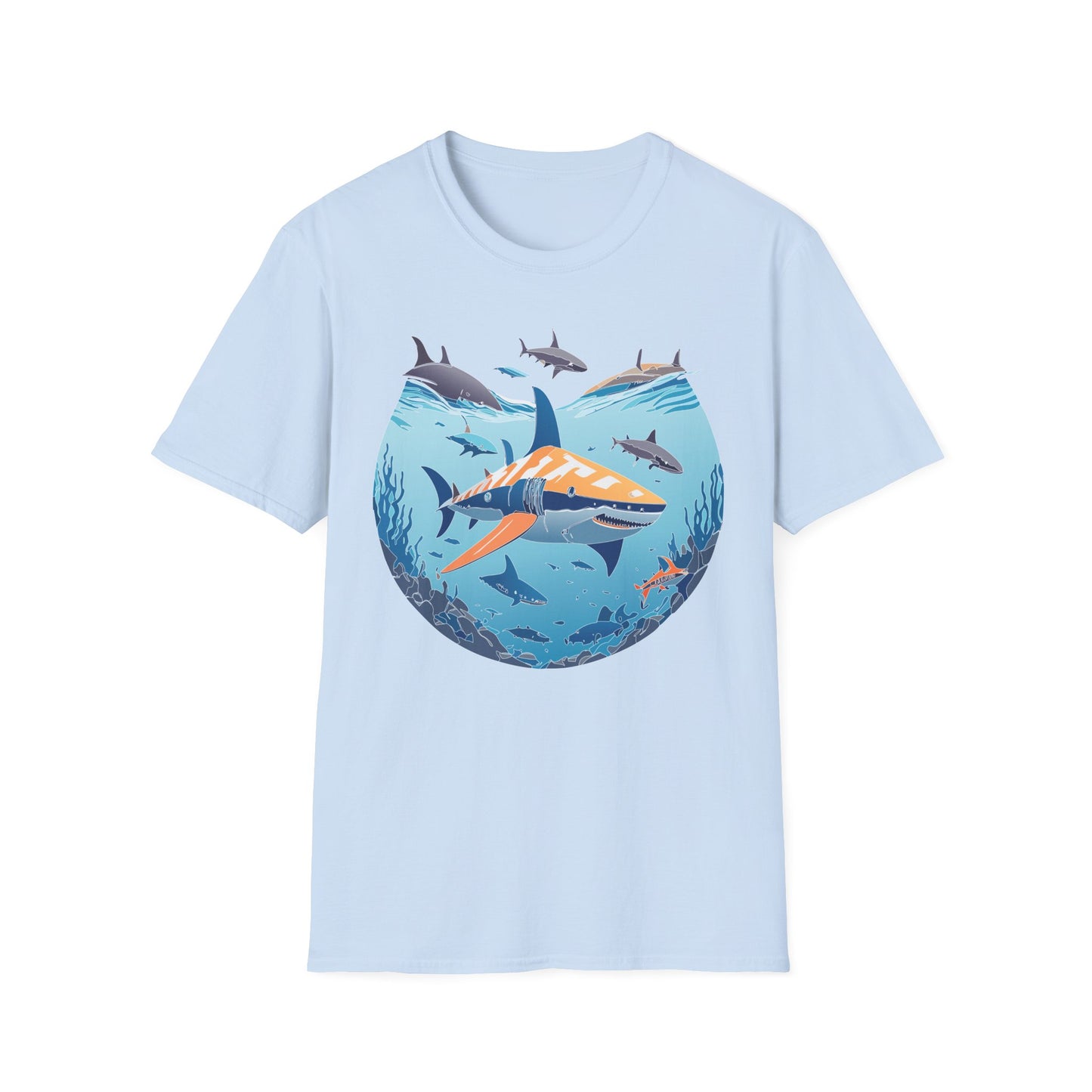 Ocean Tee Shirt, Ocean Shirt, Shirt with Ocean, U boat Tees, Shirt with U-Boat