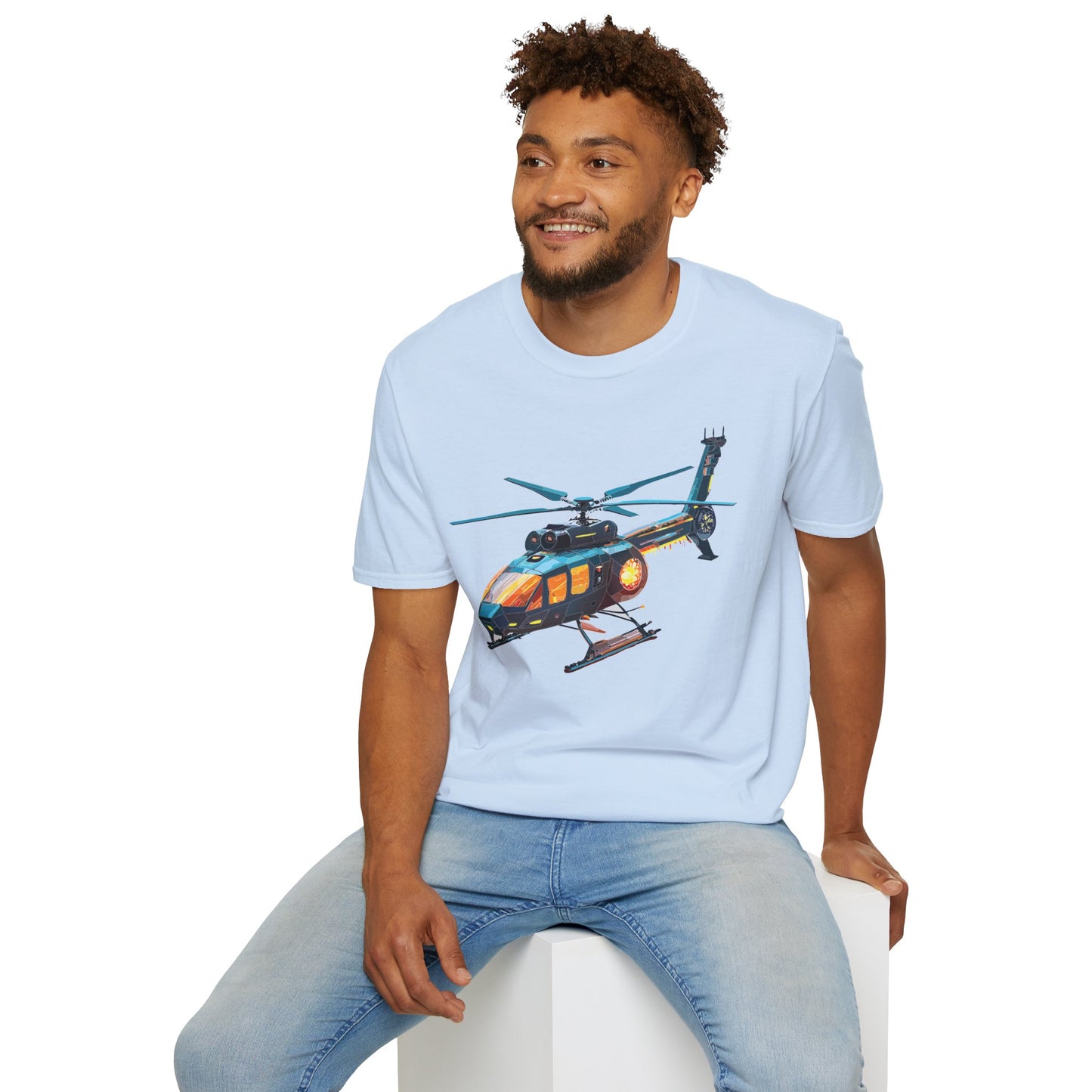 Chopper Shirt, Helicopter Shirt, Shirt with Helicopter, T Shirt with Chopper