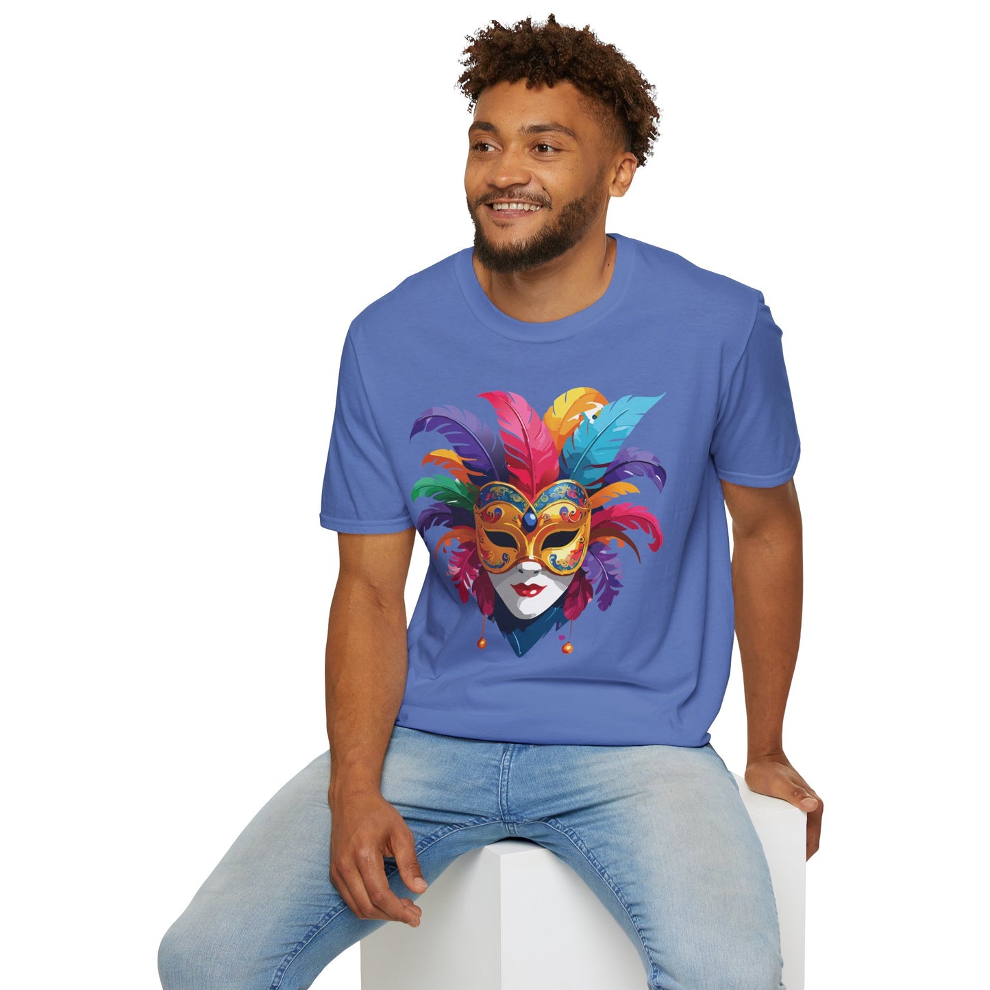 Mask Tee Shirt, Mask Shirt, Shirt with Mask, Masquerade Tees