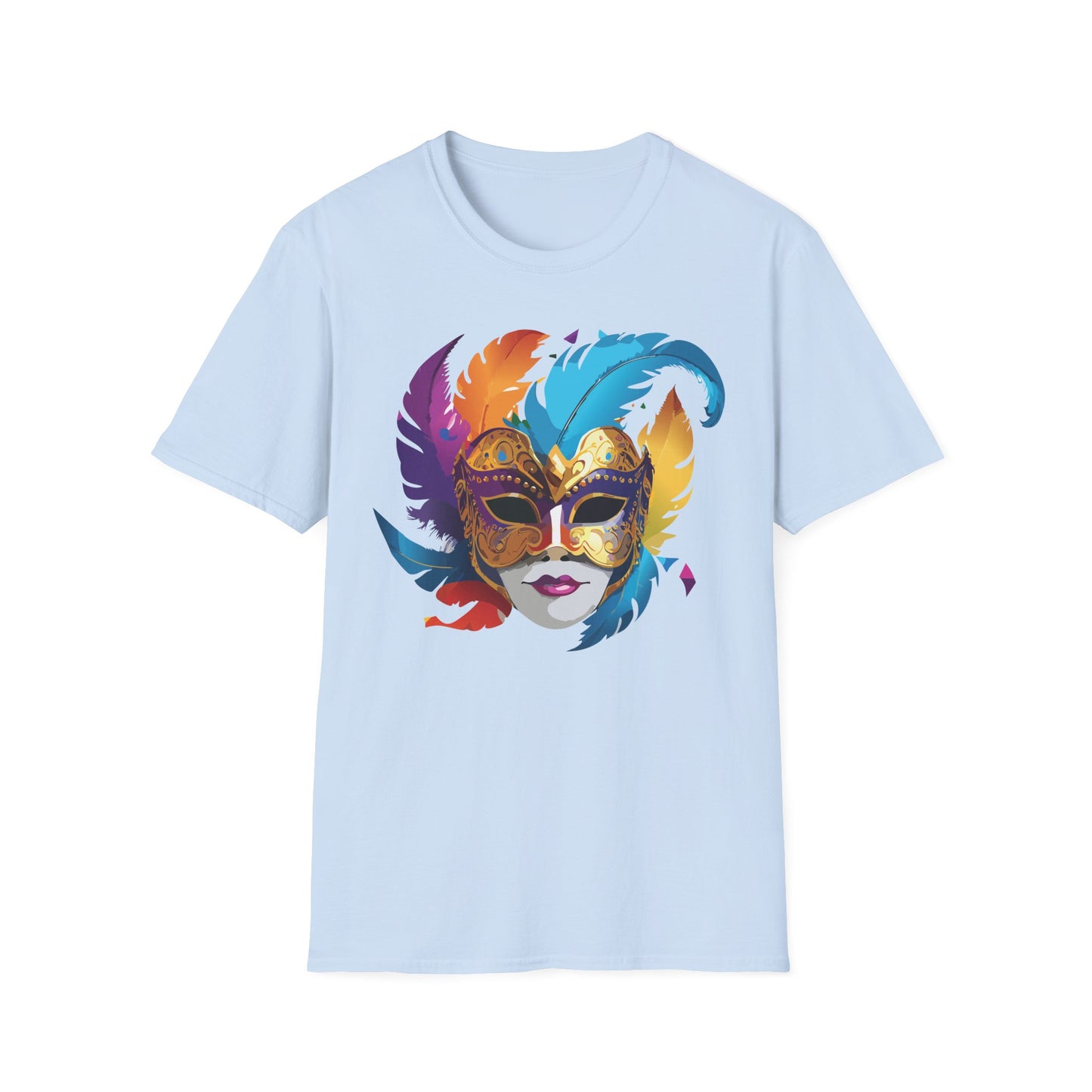 Mask Tee Shirt, Mask Shirt, Shirt with Mask, Masquerade Tees