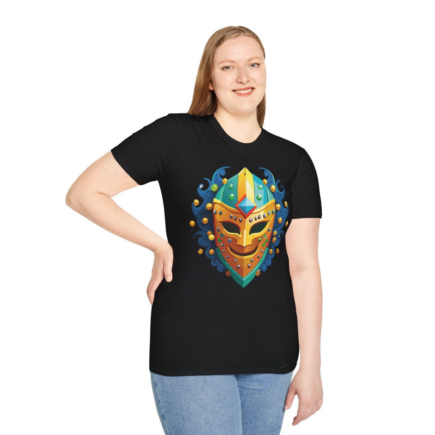 Mask Tee Shirt, Mask Shirt, Shirt with Mask, Masquerade Tees