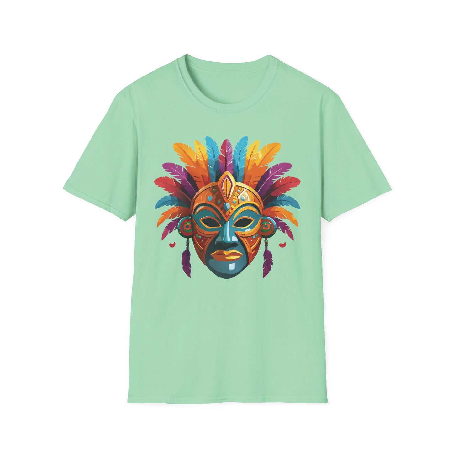 Mask Tee Shirt, Mask Shirt, Shirt with Mask, Masquerade Tees