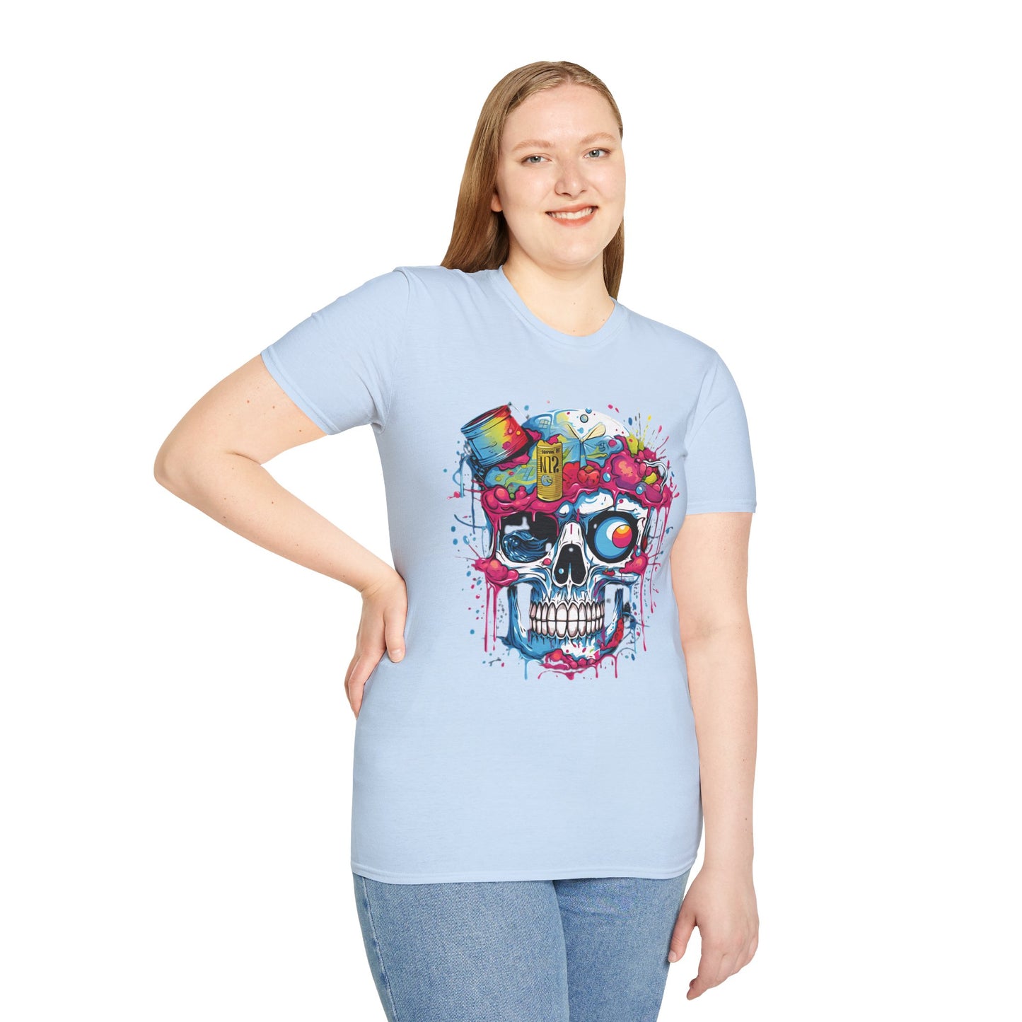 Skull Tee Shirt, Skeleton Shirt, Shirt with Skull, Shirt with Skeleton
