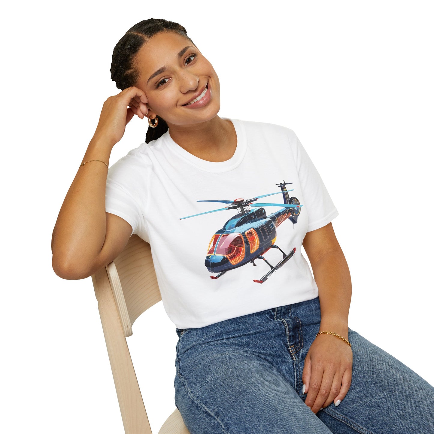 Chopper Shirt, Helicopter Shirt, Shirt with Helicopter, T Shirt with Chopper