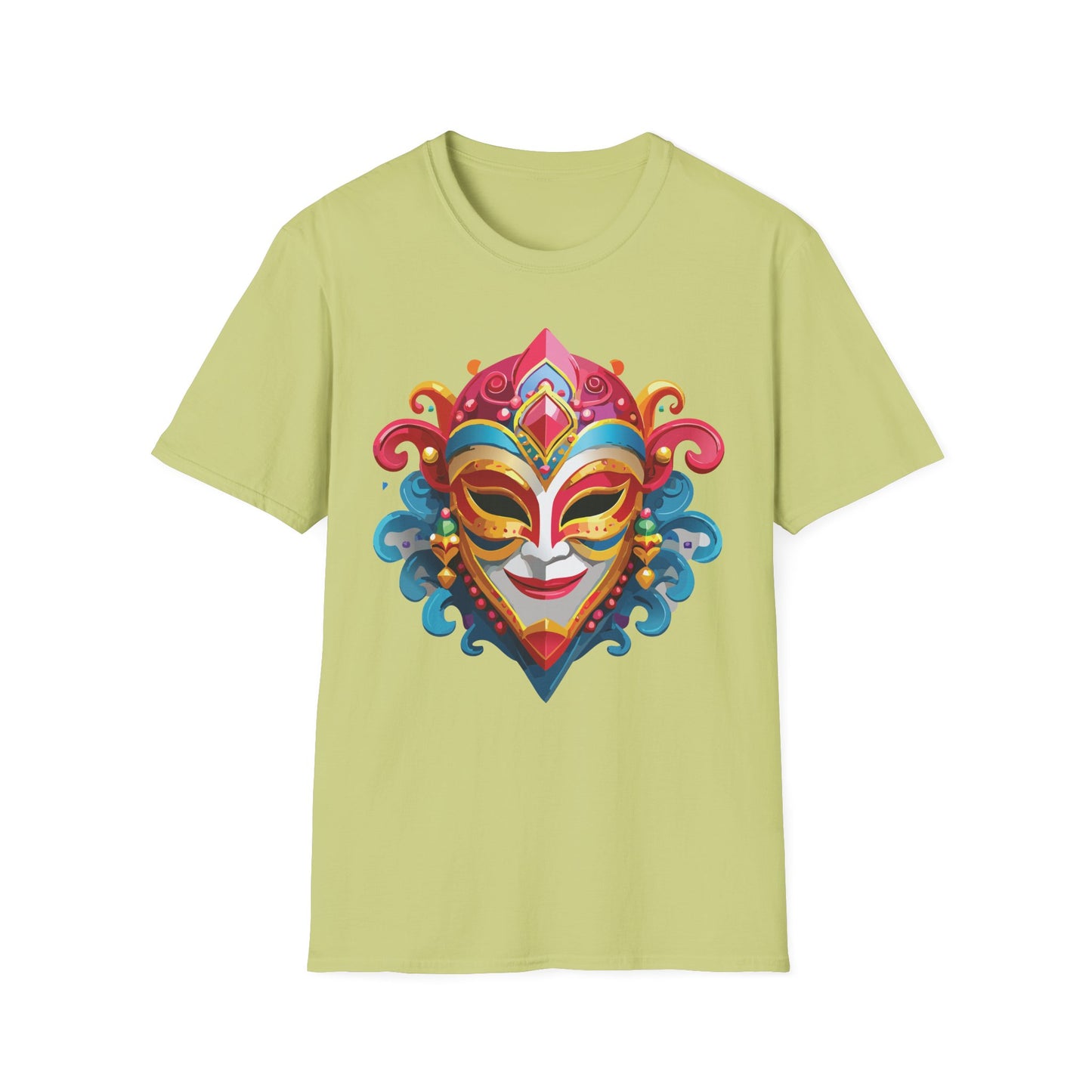Mask Tee Shirt, Mask Shirt, Shirt with Mask, Masquerade Tees