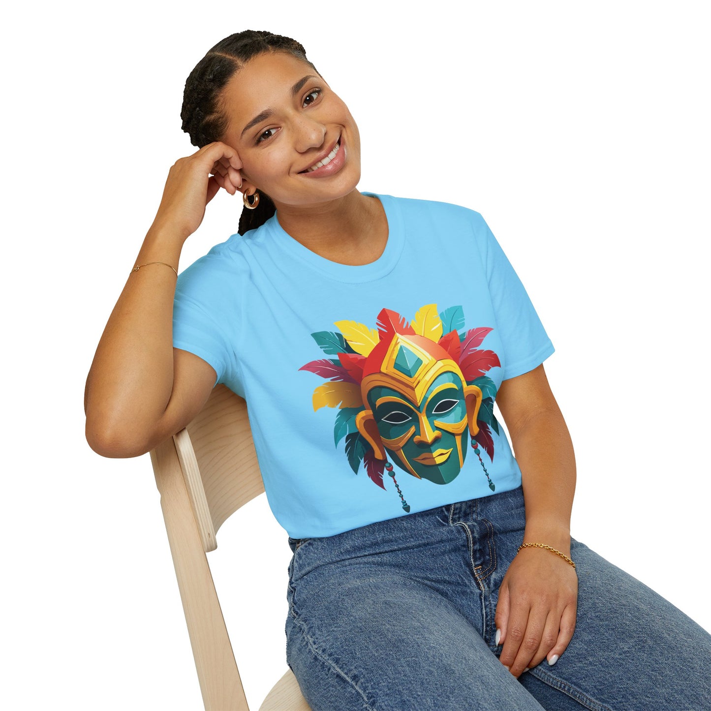 Mask Tee Shirt, Mask Shirt, Shirt with Mask, Masquerade Tees