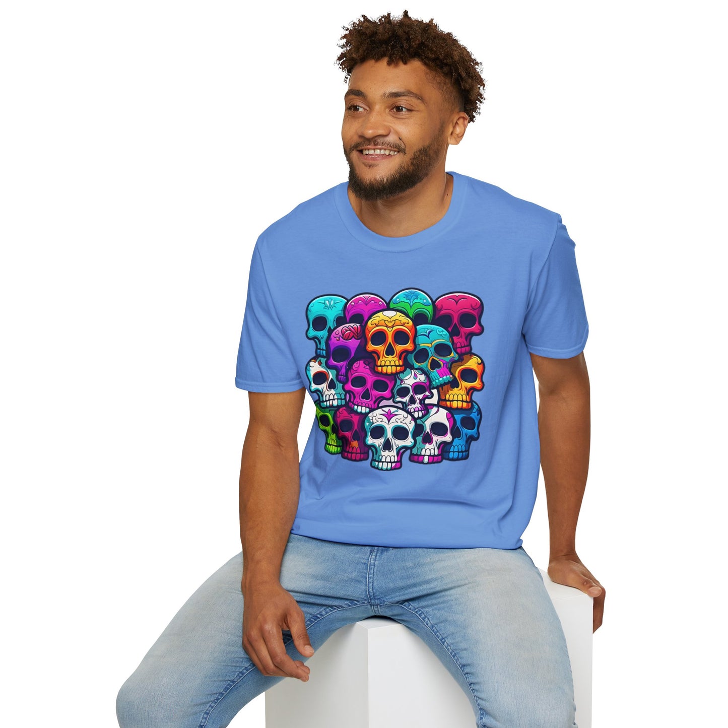 Skull Tee Shirt, Skeleton Shirt, Shirt with Skull, Shirt with Skeleton