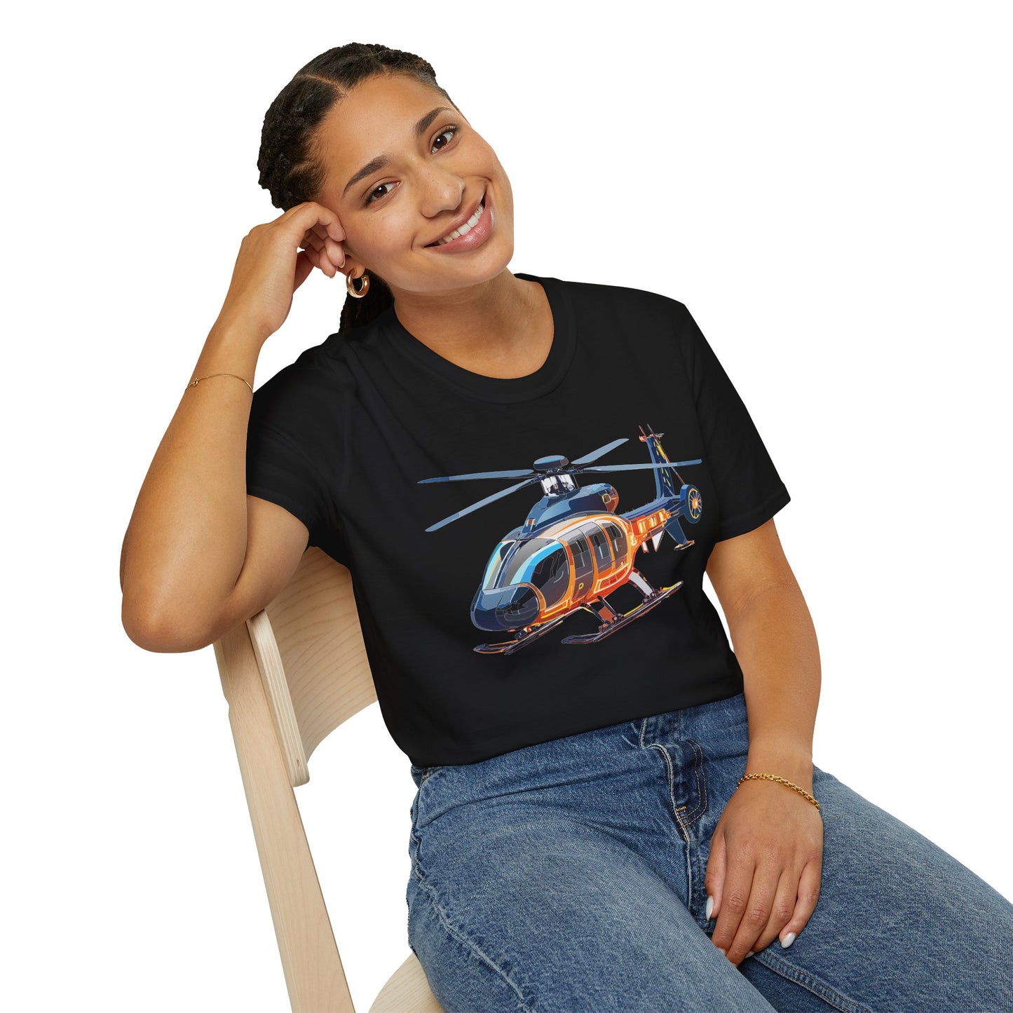 Chopper Shirt, Helicopter Shirt, Shirt with Helicopter, T Shirt with Chopper