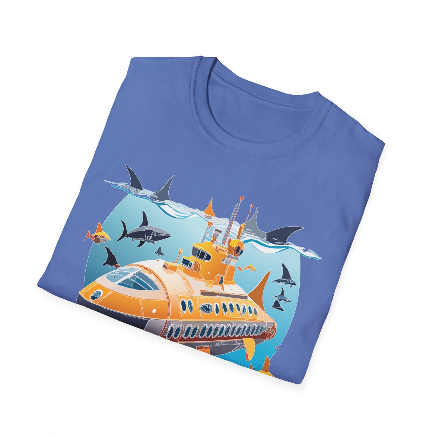 Ocean Tee Shirt, Ocean Shirt, Shirt with Ocean, U boat Tees, Shirt with U-Boat