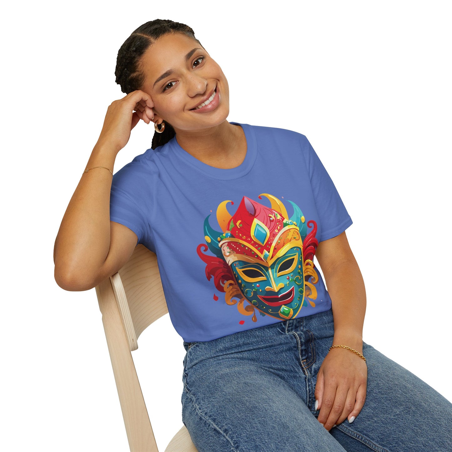 Mask Tee Shirt, Mask Shirt, Shirt with Mask, Masquerade Tees