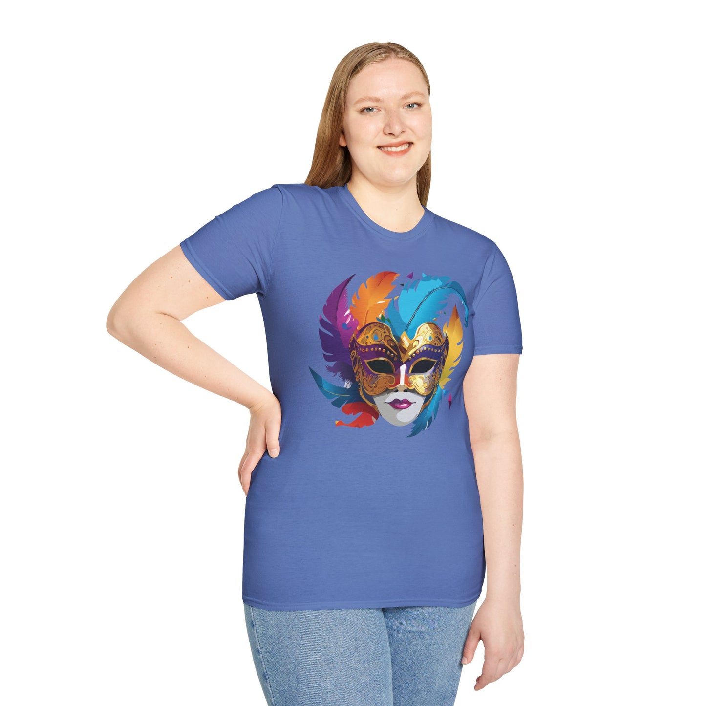Mask Tee Shirt, Mask Shirt, Shirt with Mask, Masquerade Tees