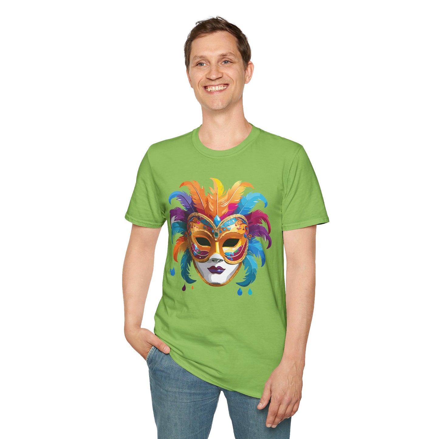 Mask Tee Shirt, Mask Shirt, Shirt with Mask, Masquerade Tees