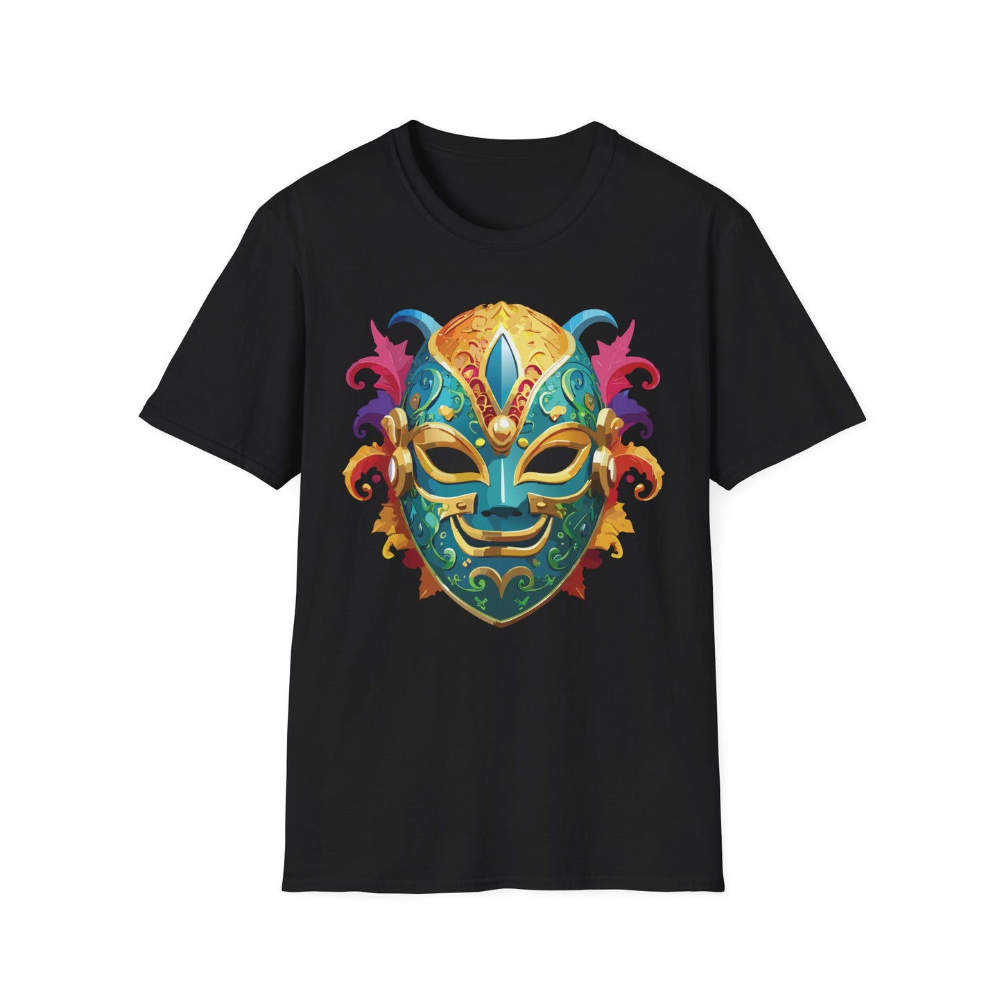 Mask Tee Shirt, Mask Shirt, Shirt with Mask, Masquerade Tees