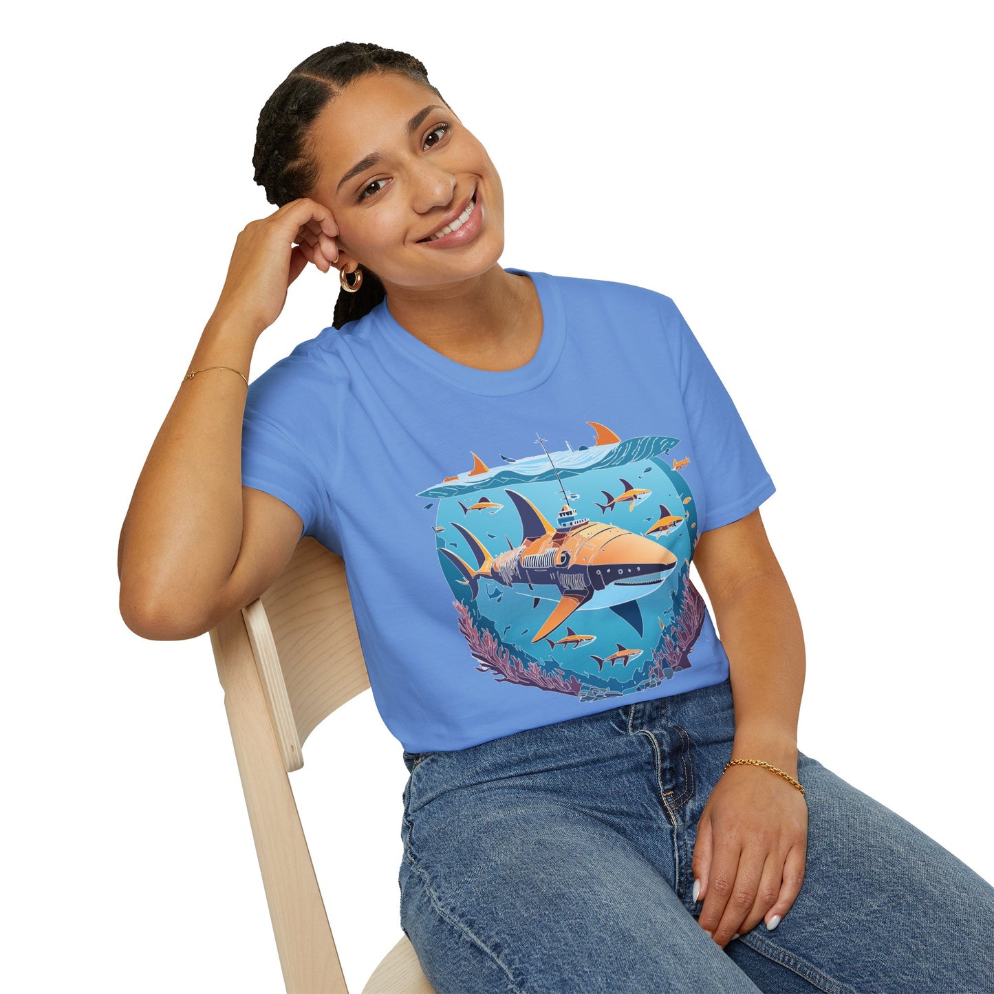 Ocean Tee Shirt, Ocean Shirt, Shirt with Ocean, U boat Tees, Shirt with U-Boat