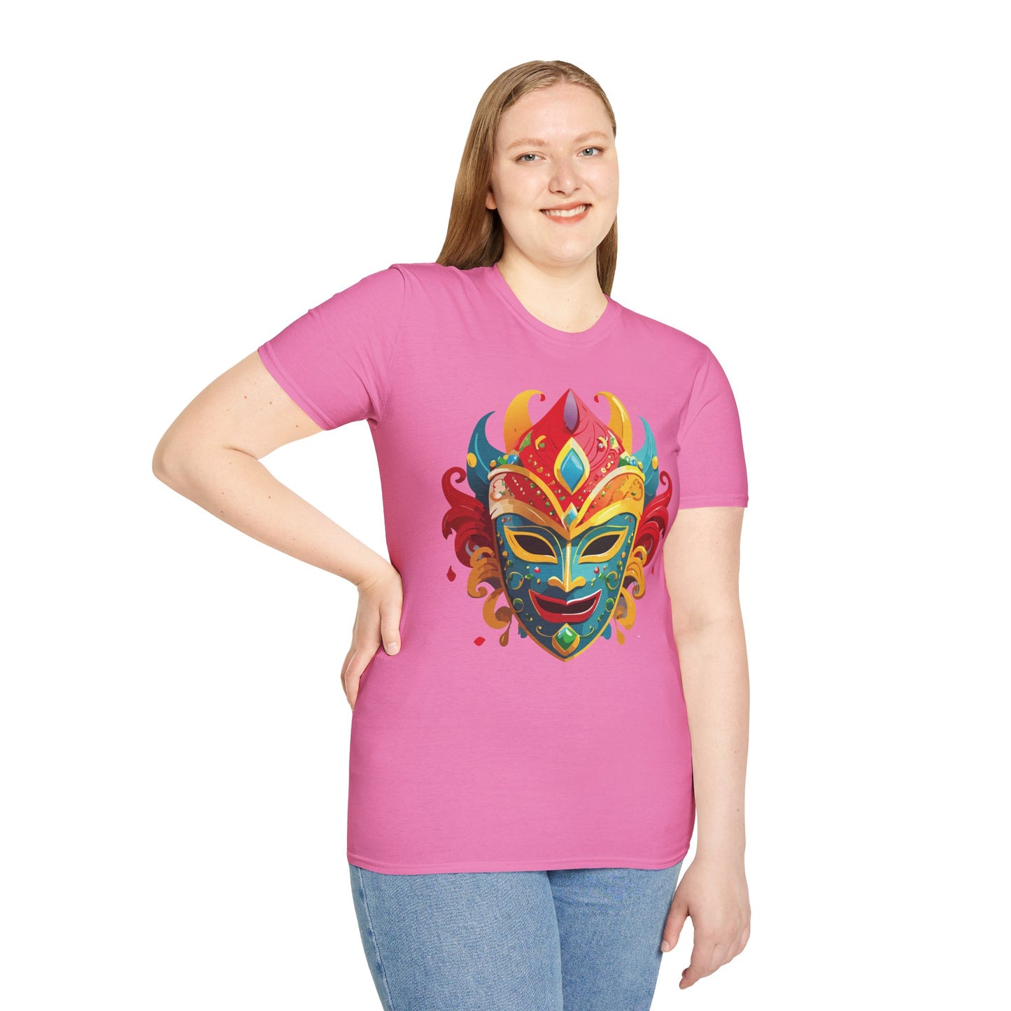 Mask Tee Shirt, Mask Shirt, Shirt with Mask, Masquerade Tees