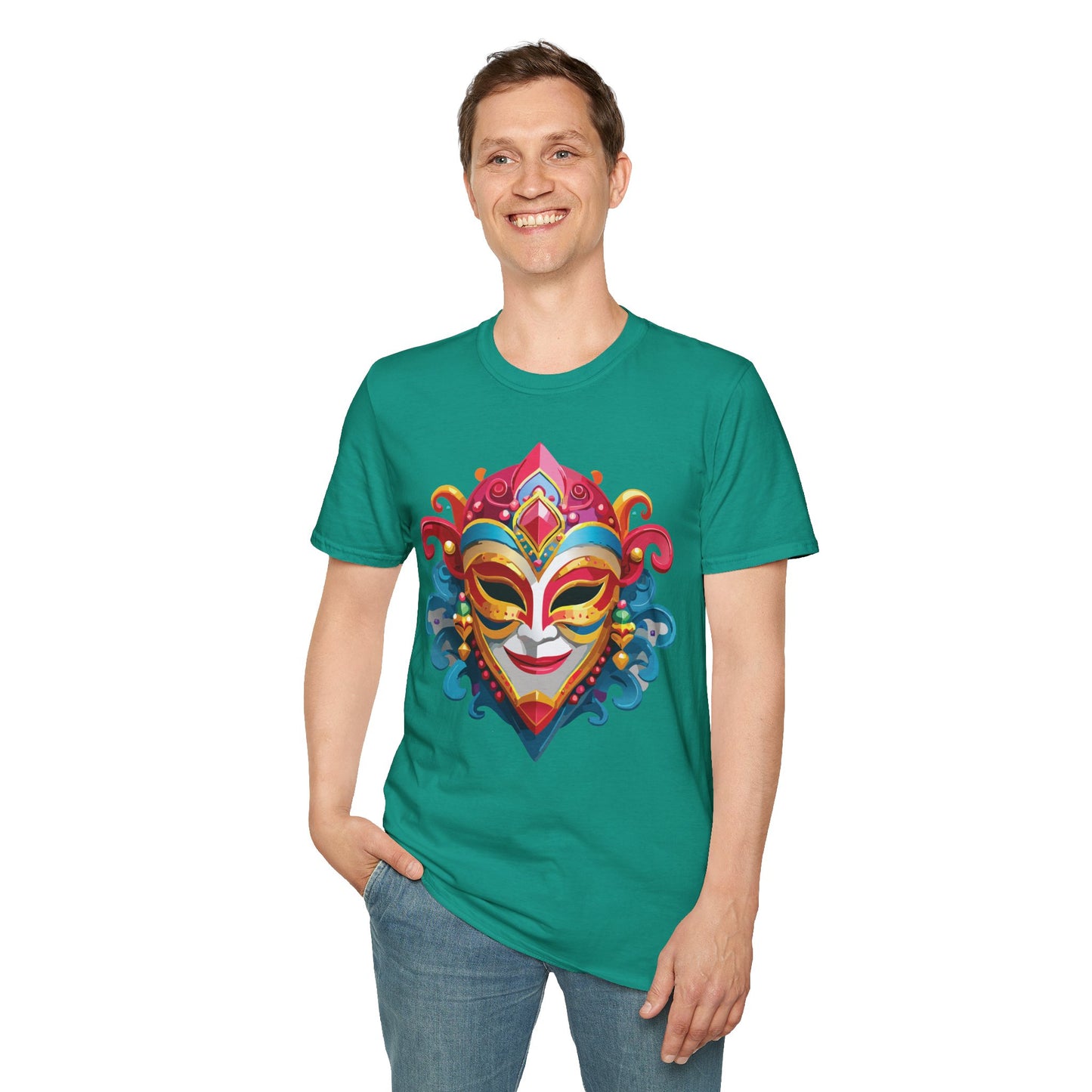 Mask Tee Shirt, Mask Shirt, Shirt with Mask, Masquerade Tees