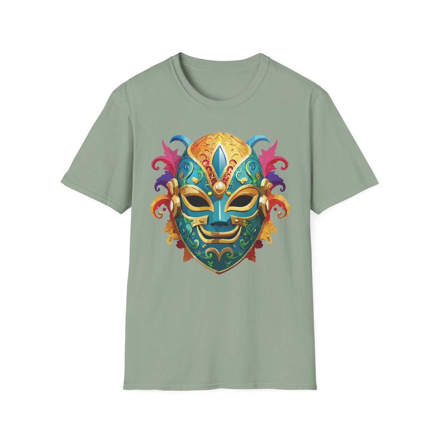 Mask Tee Shirt, Mask Shirt, Shirt with Mask, Masquerade Tees
