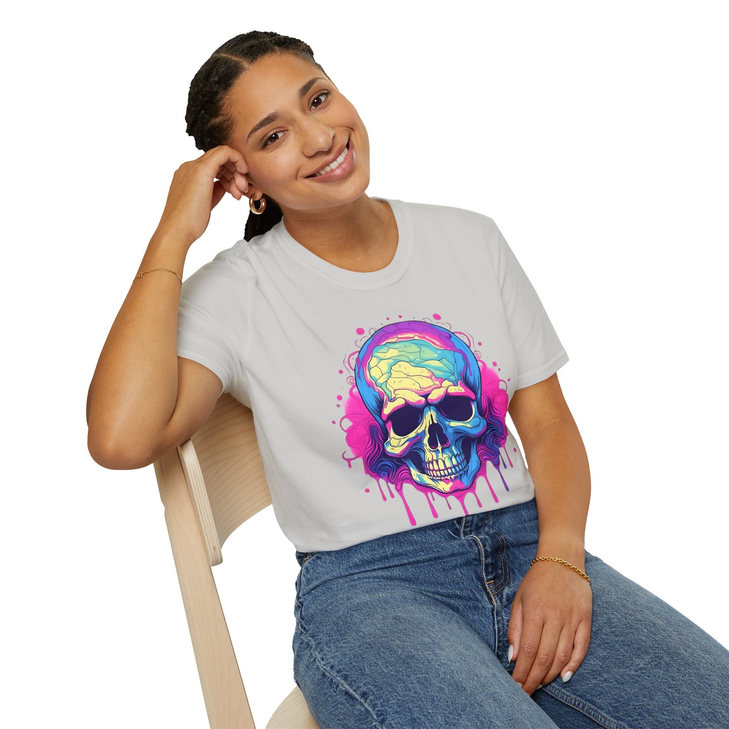 Skull Tee Shirt, Skeleton Shirt, Shirt with Skull, Shirt with Skeleton