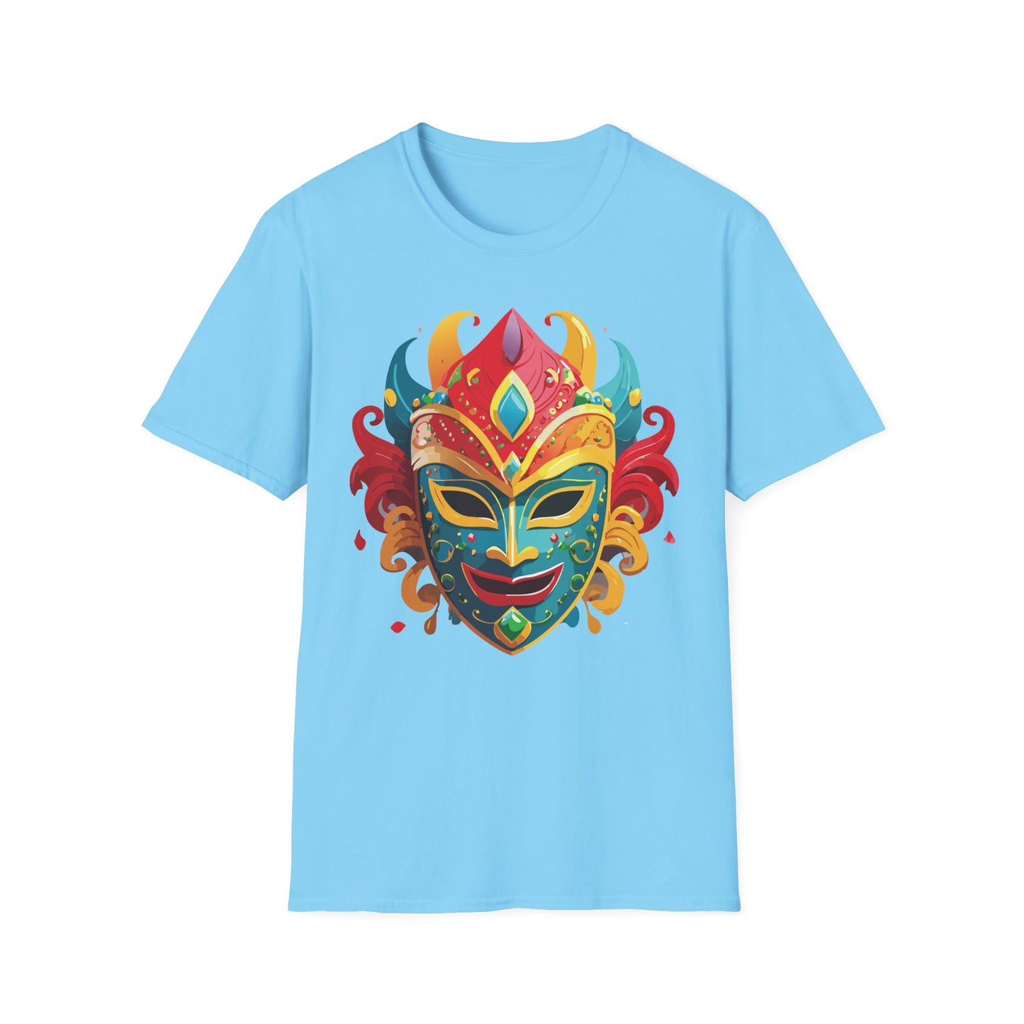 Mask Tee Shirt, Mask Shirt, Shirt with Mask, Masquerade Tees