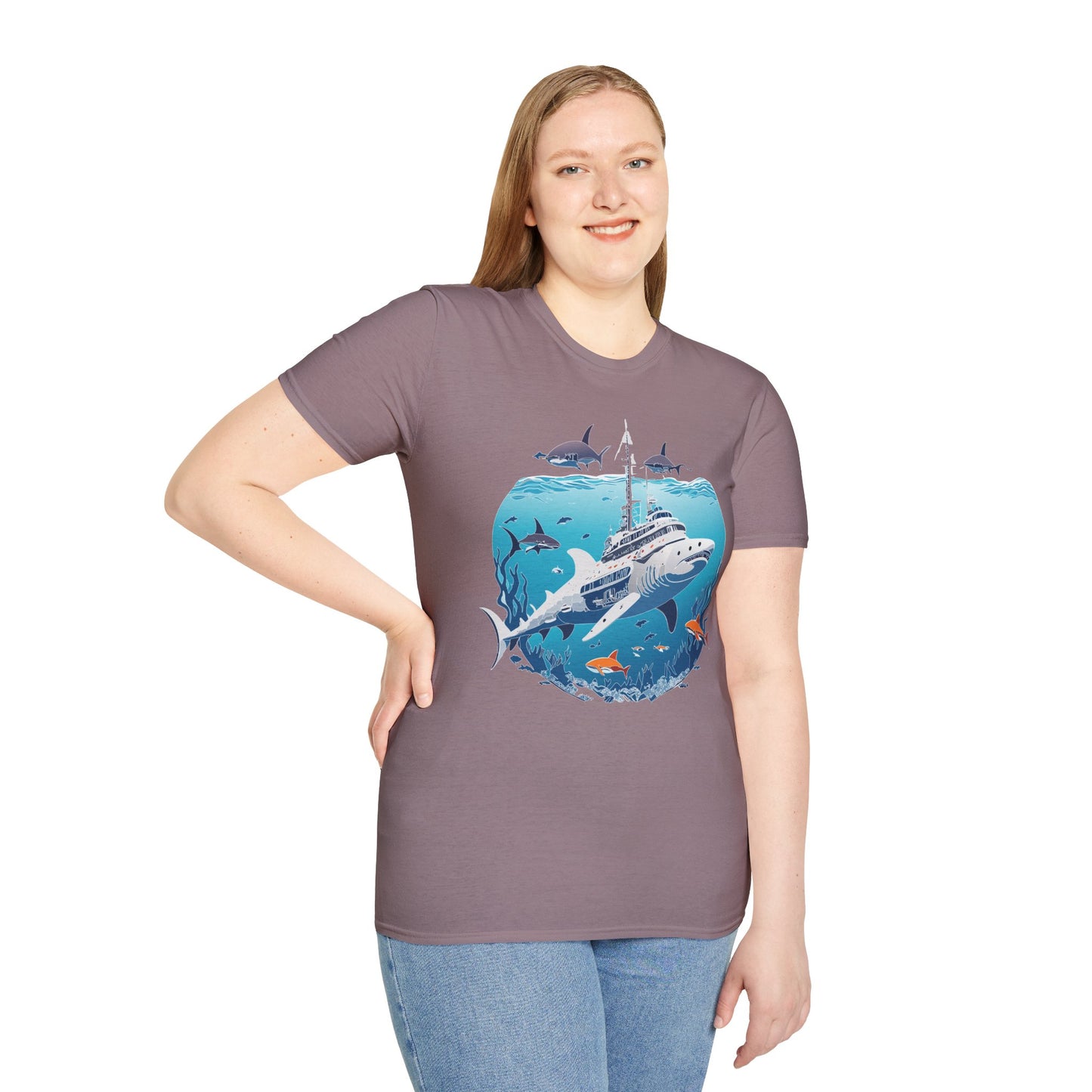 Ocean Tee Shirt, Ocean Shirt, Shirt with Ocean, U boat Tees, Shirt with U-Boat