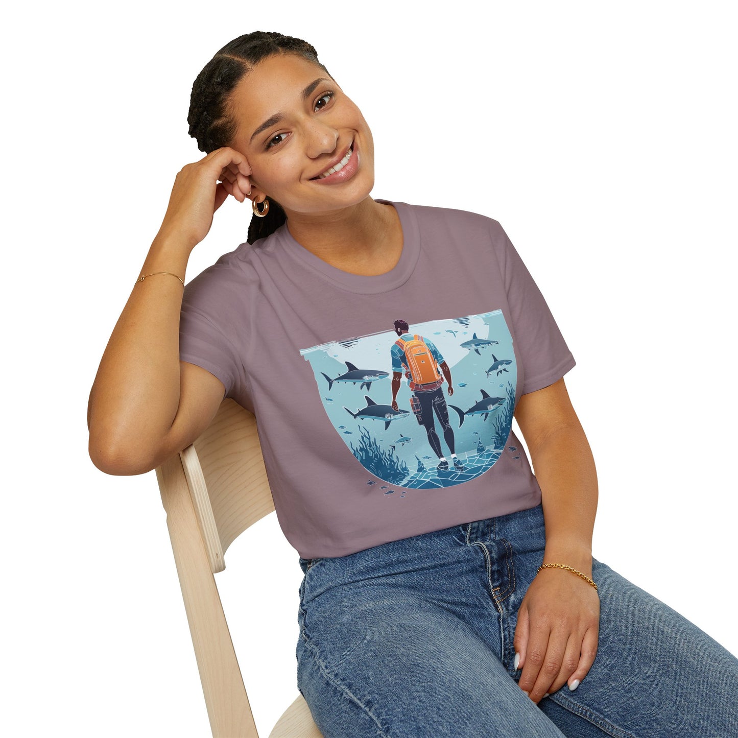 Ocean Tee Shirt, Ocean Shirt, Shirt with Ocean, U boat Tees, Shirt with U-Boat