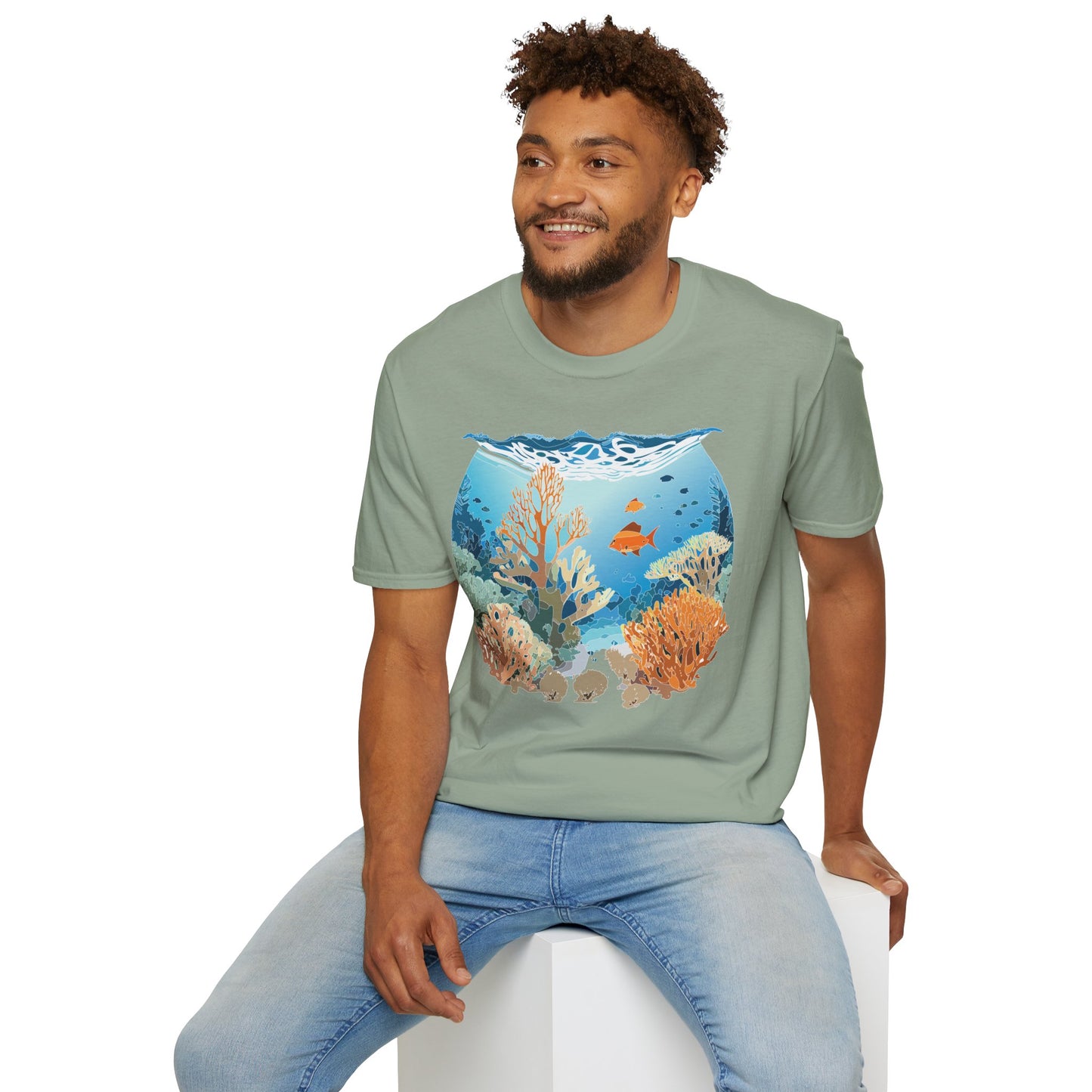 Ocean Tee Shirt, Ocean Shirt, Shirt with Ocean, U boat Tees, Shirt with U-Boat