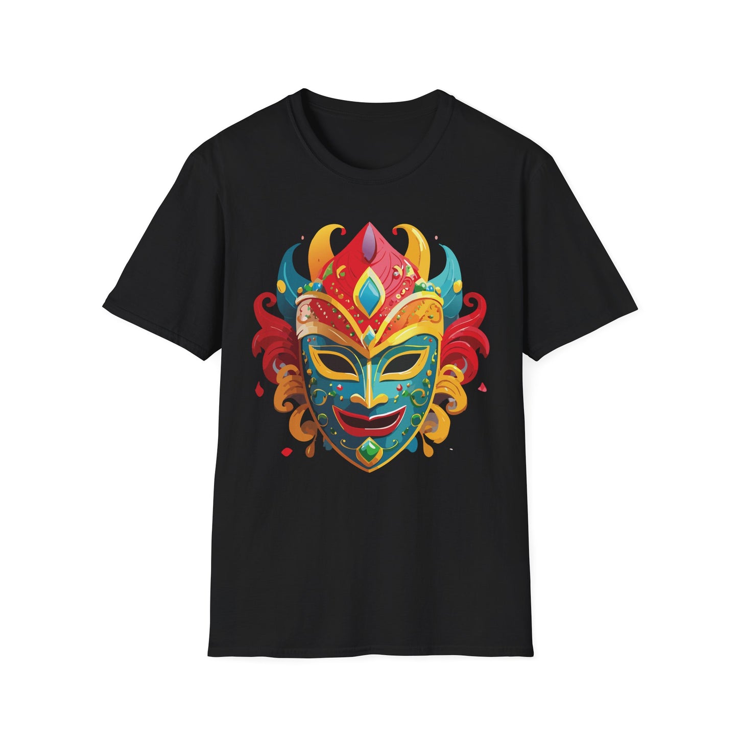 Mask Tee Shirt, Mask Shirt, Shirt with Mask, Masquerade Tees