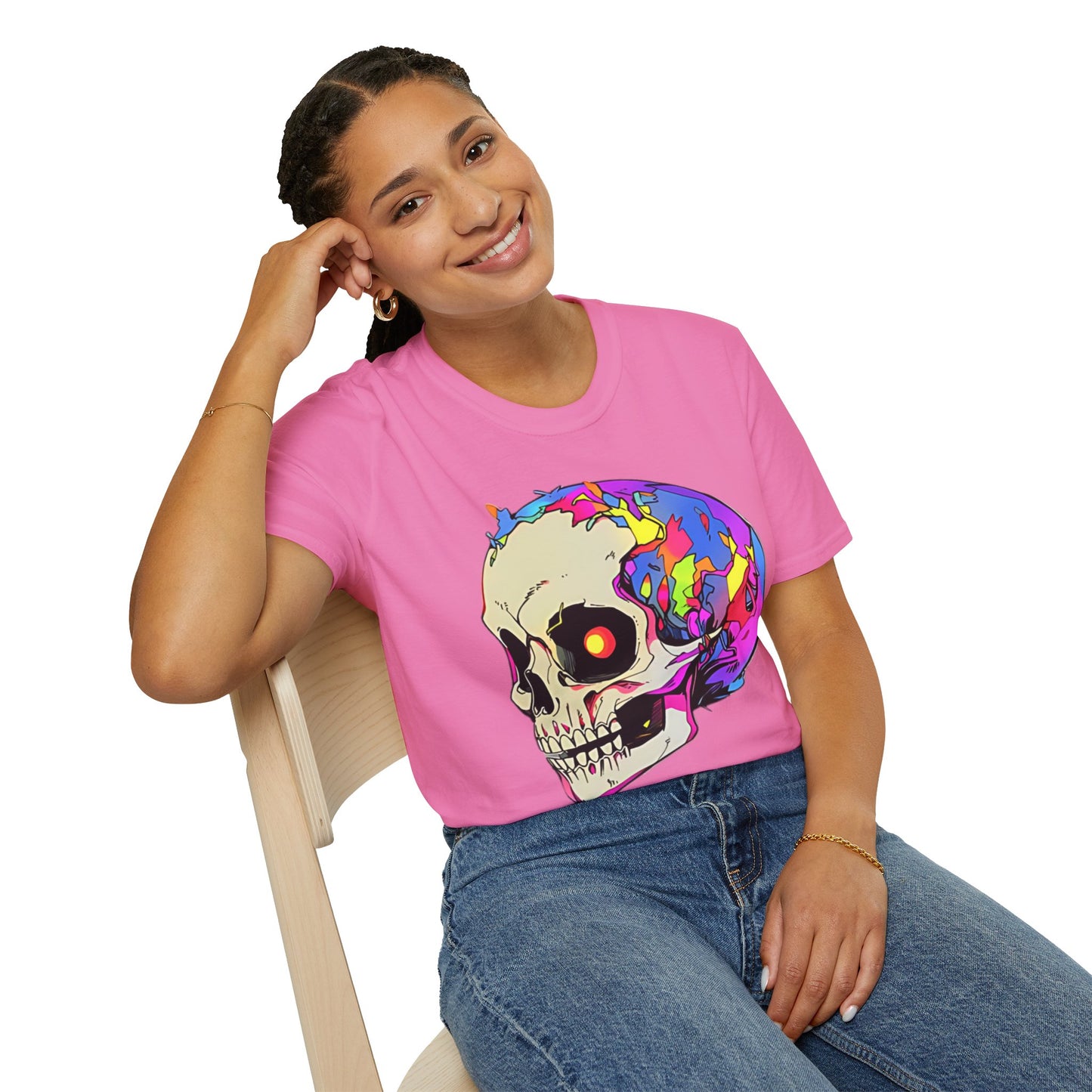 Skull Tee Shirt, Skeleton Shirt, Shirt with Skull, Shirt with Skeleton