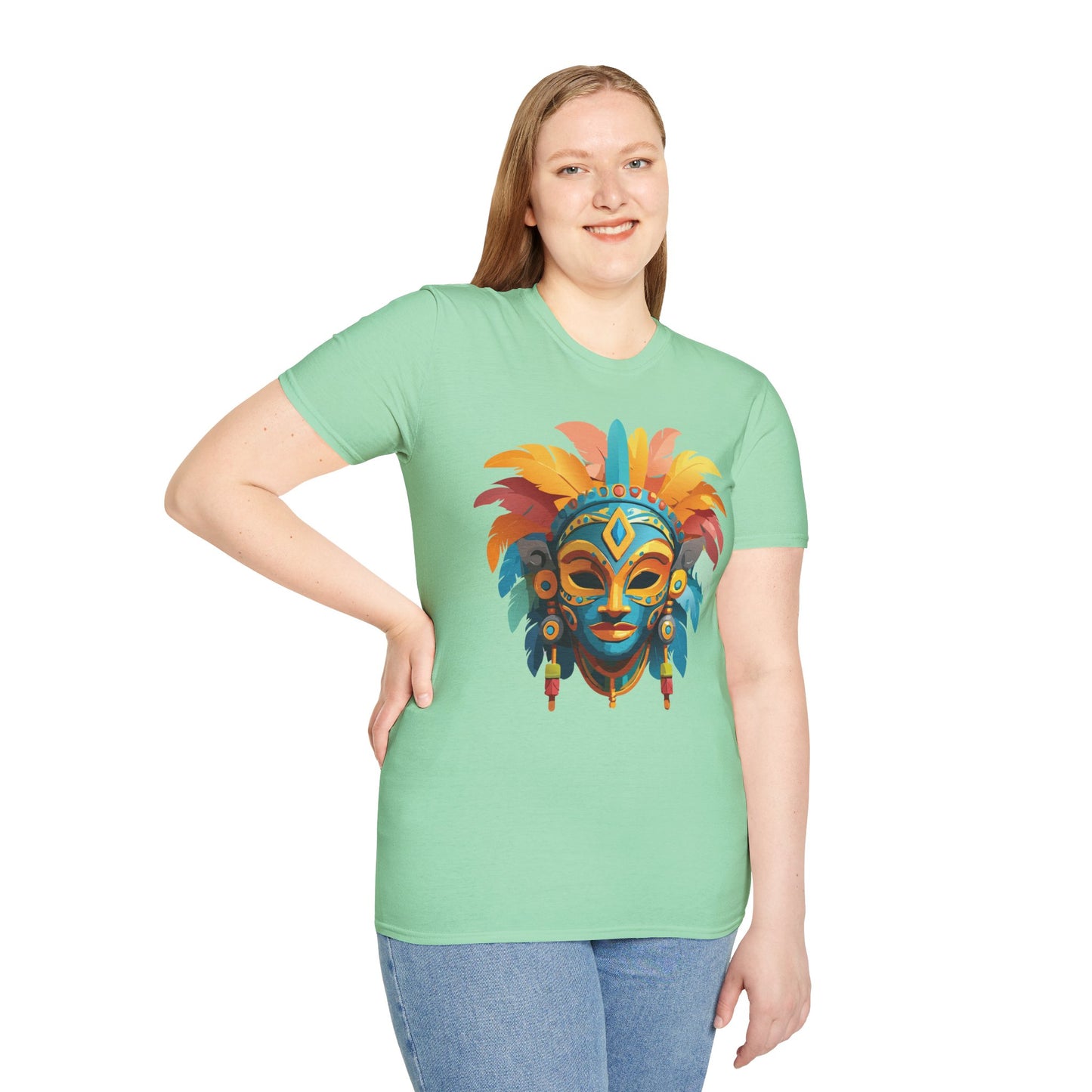 Mask Tee Shirt, Mask Shirt, Shirt with Mask, Masquerade Tees