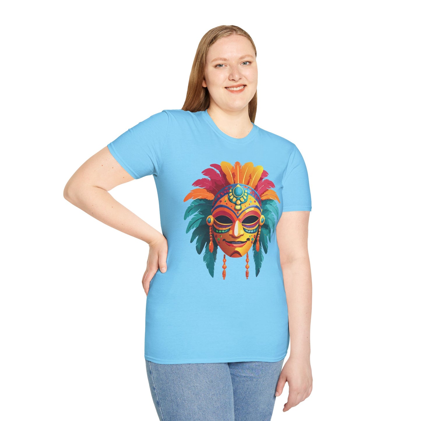 Mask Tee Shirt, Mask Shirt, Shirt with Mask, Masquerade Tees
