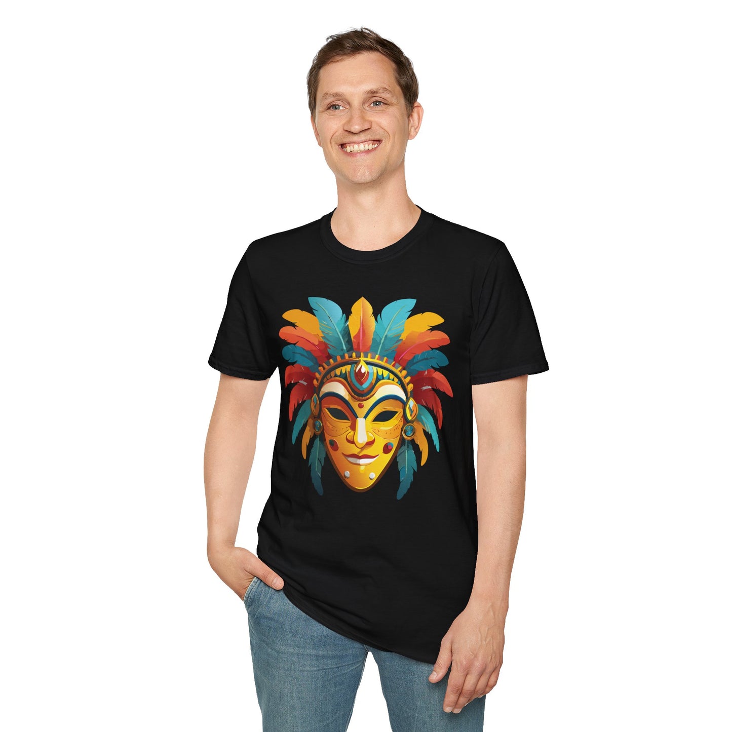 Mask Tee Shirt, Mask Shirt, Shirt with Mask, Masquerade Tees