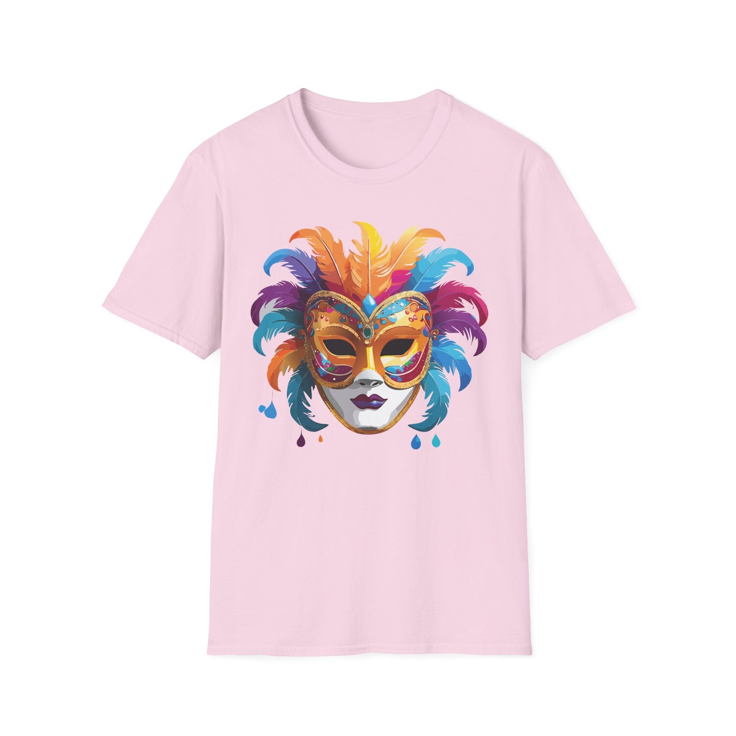 Mask Tee Shirt, Mask Shirt, Shirt with Mask, Masquerade Tees