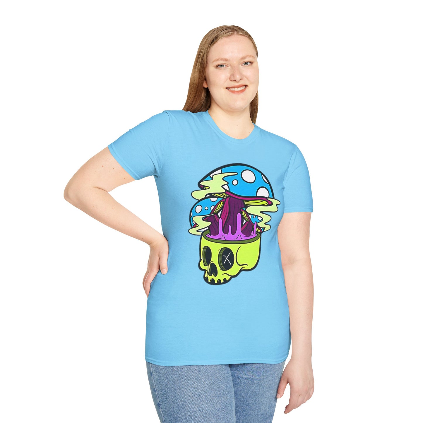 Skull Tee Shirt, Skeleton Shirt, Shirt with Skull, Shirt with Skeleton