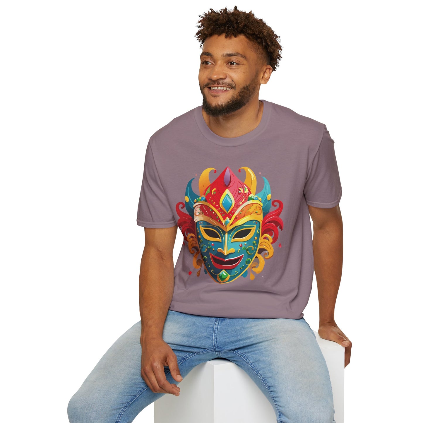 Mask Tee Shirt, Mask Shirt, Shirt with Mask, Masquerade Tees