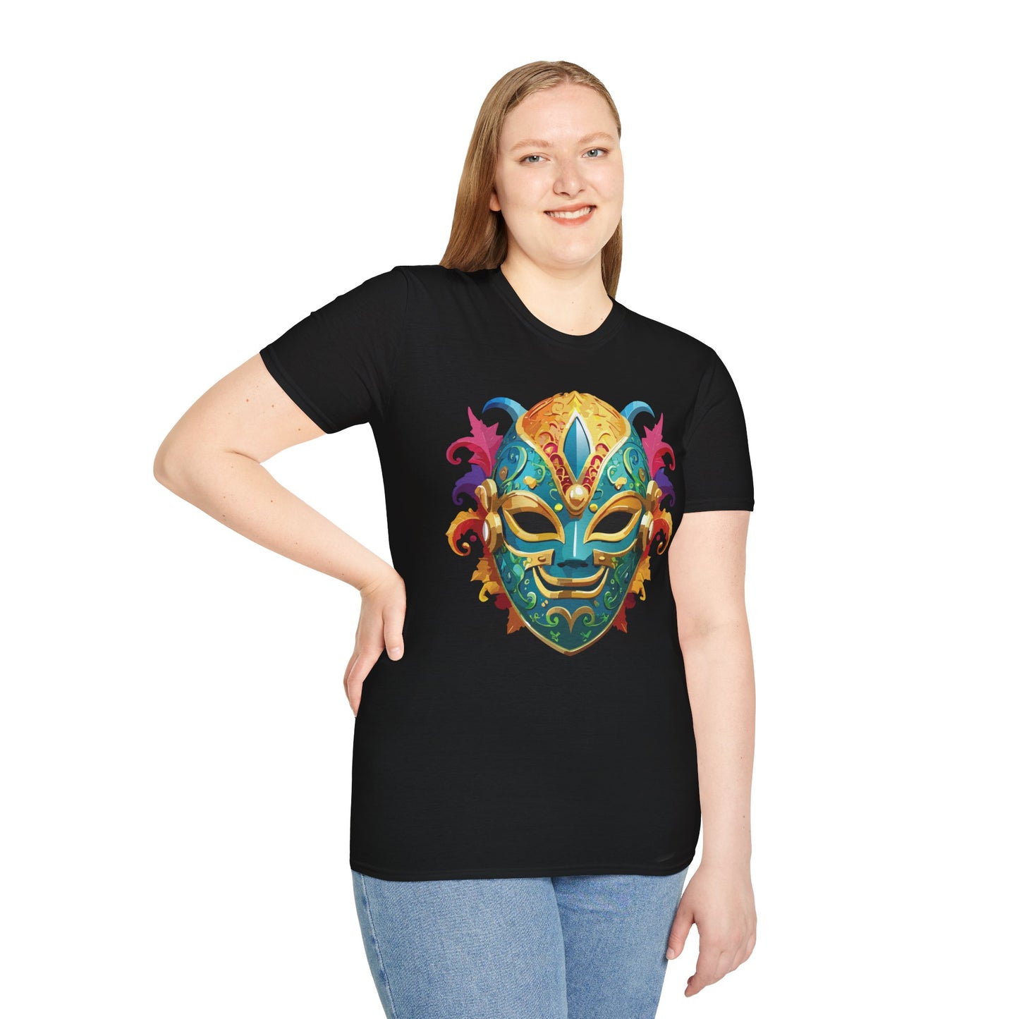 Mask Tee Shirt, Mask Shirt, Shirt with Mask, Masquerade Tees