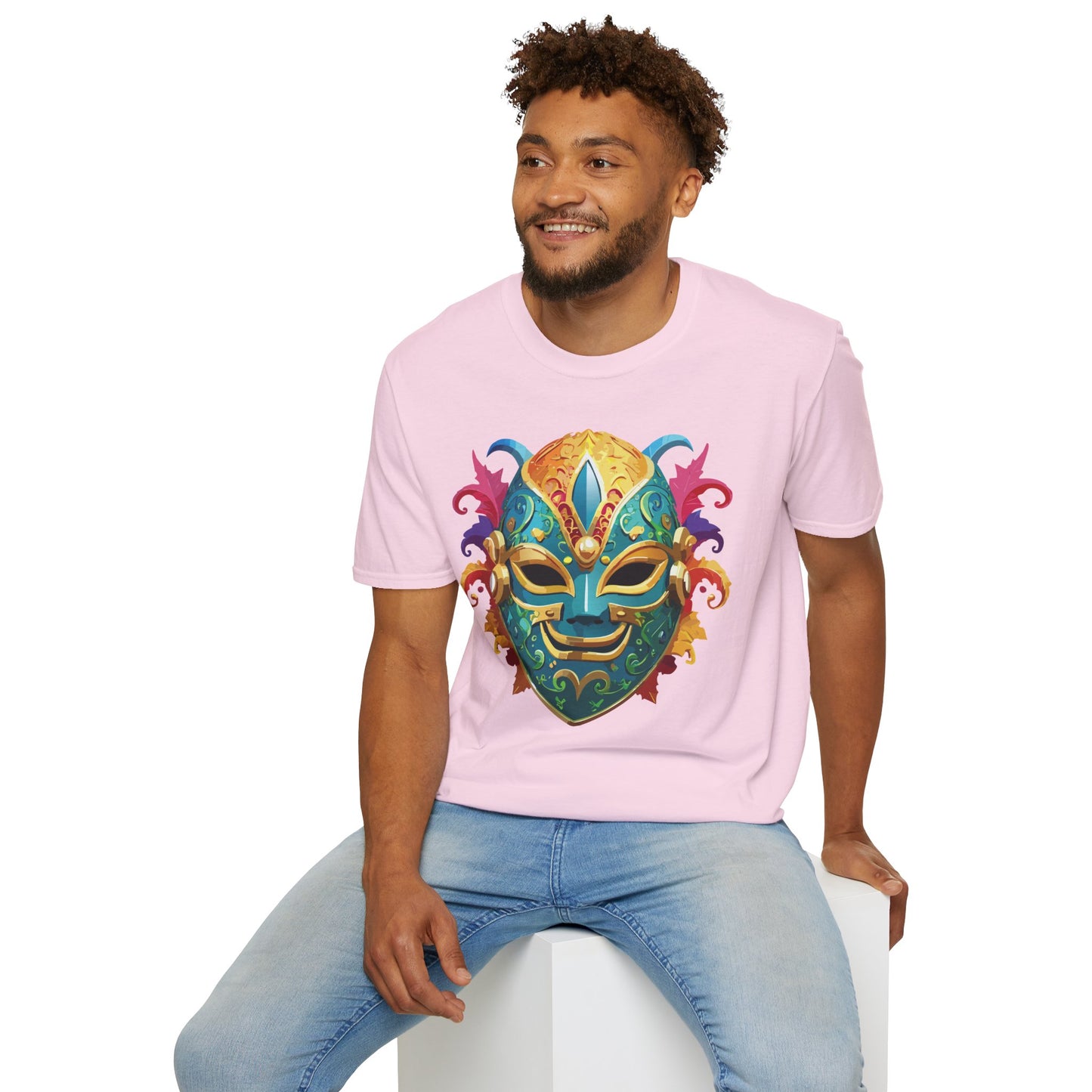 Mask Tee Shirt, Mask Shirt, Shirt with Mask, Masquerade Tees