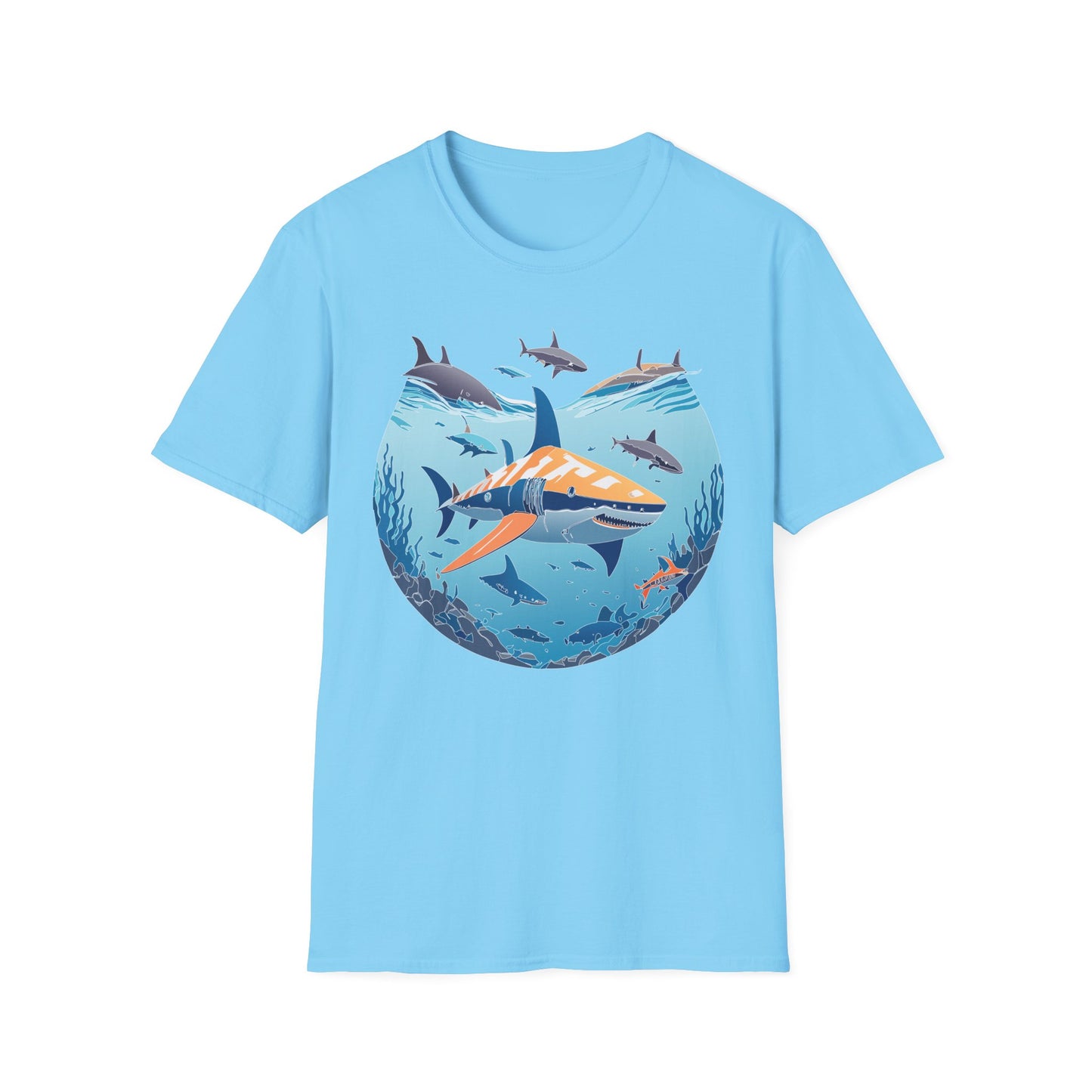 Ocean Tee Shirt, Ocean Shirt, Shirt with Ocean, U boat Tees, Shirt with U-Boat