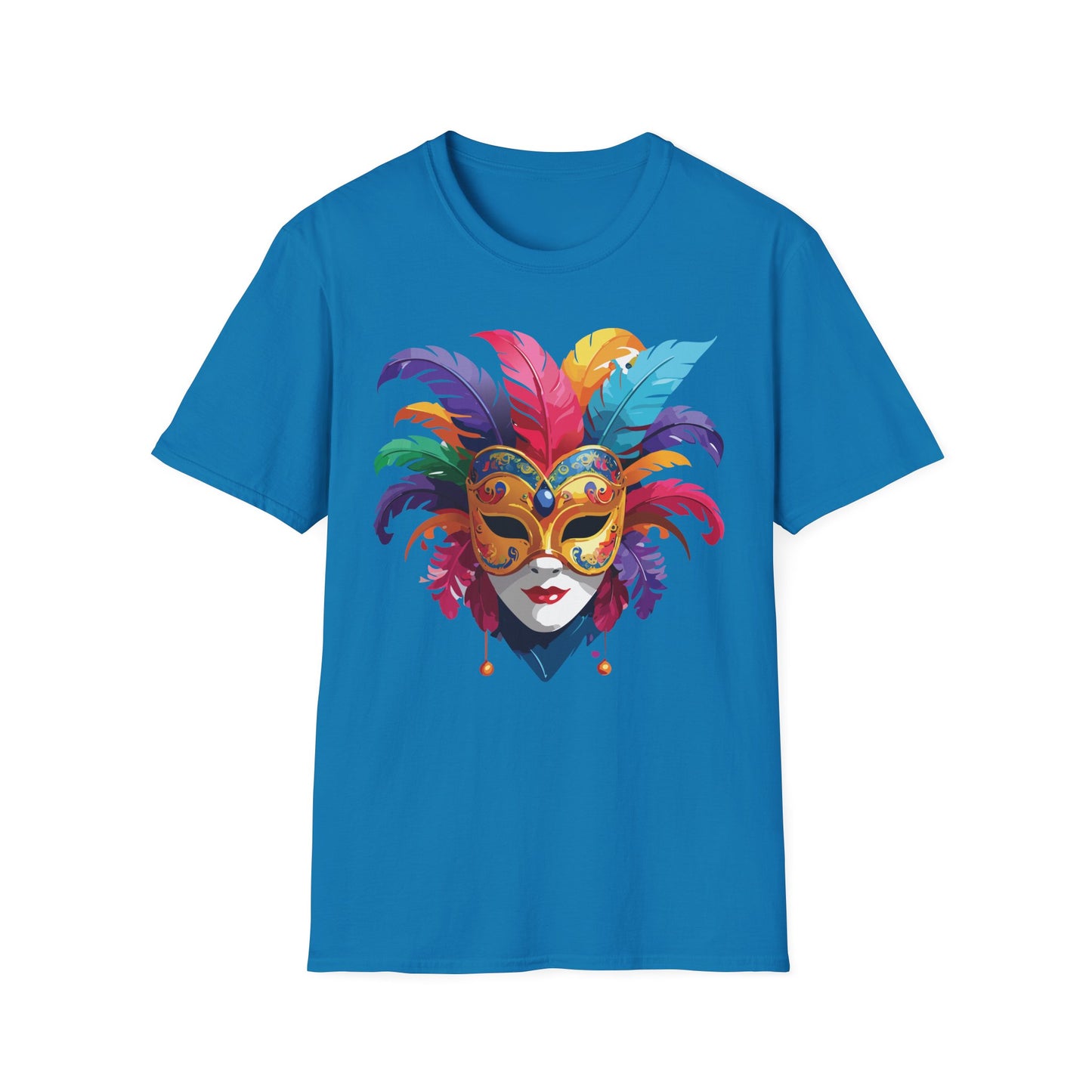 Mask Tee Shirt, Mask Shirt, Shirt with Mask, Masquerade Tees