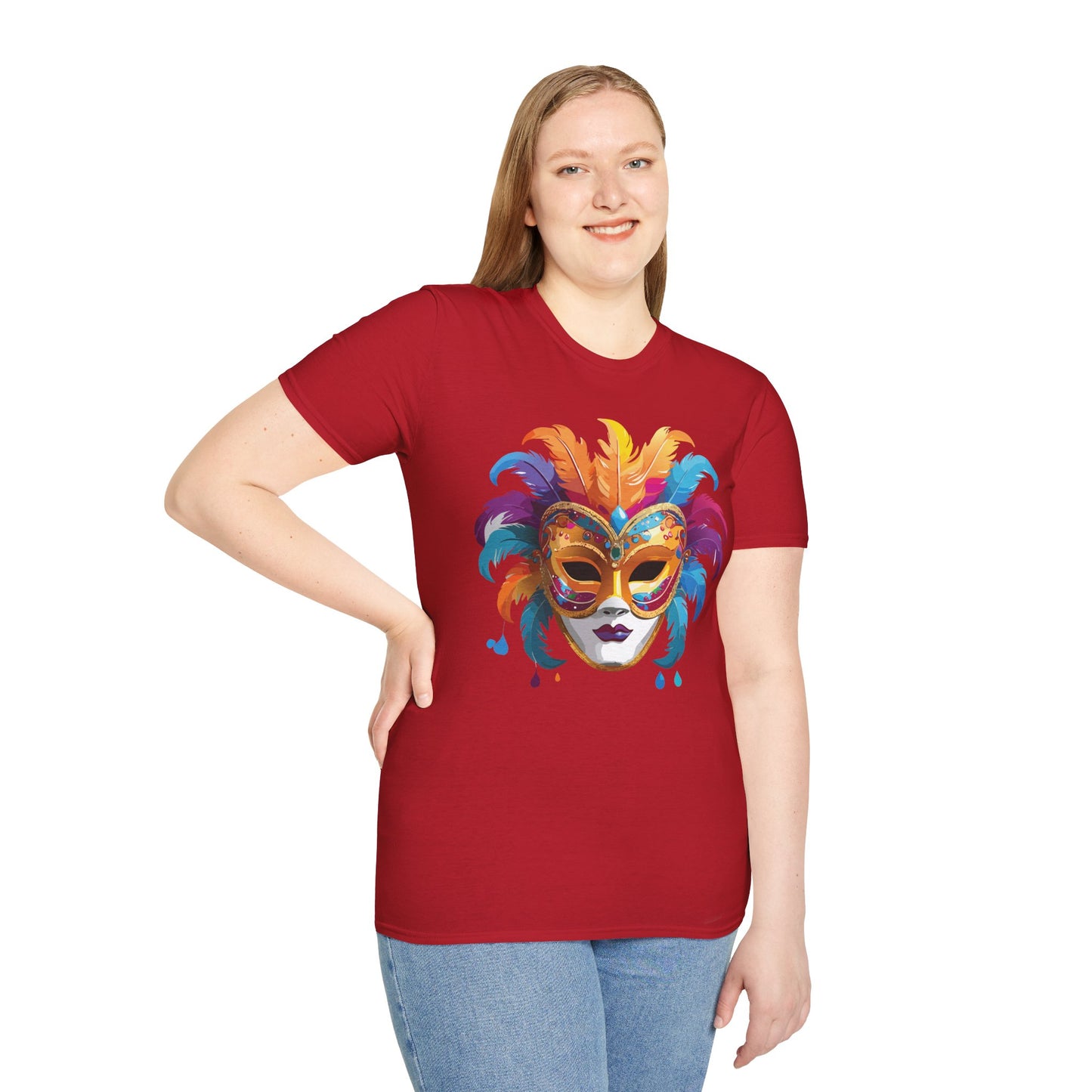Mask Tee Shirt, Mask Shirt, Shirt with Mask, Masquerade Tees