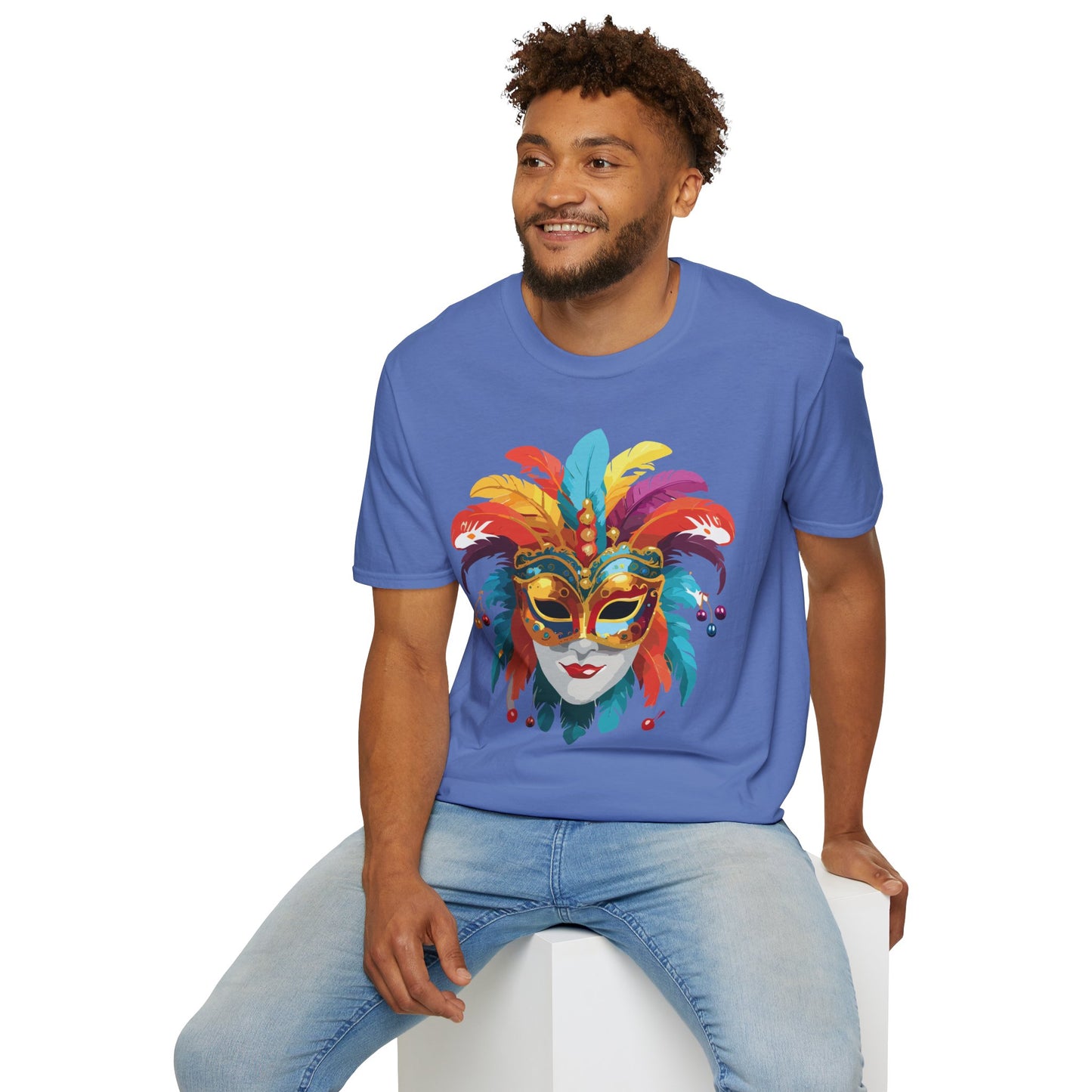 Mask Tee Shirt, Mask Shirt, Shirt with Mask, Masquerade Tees