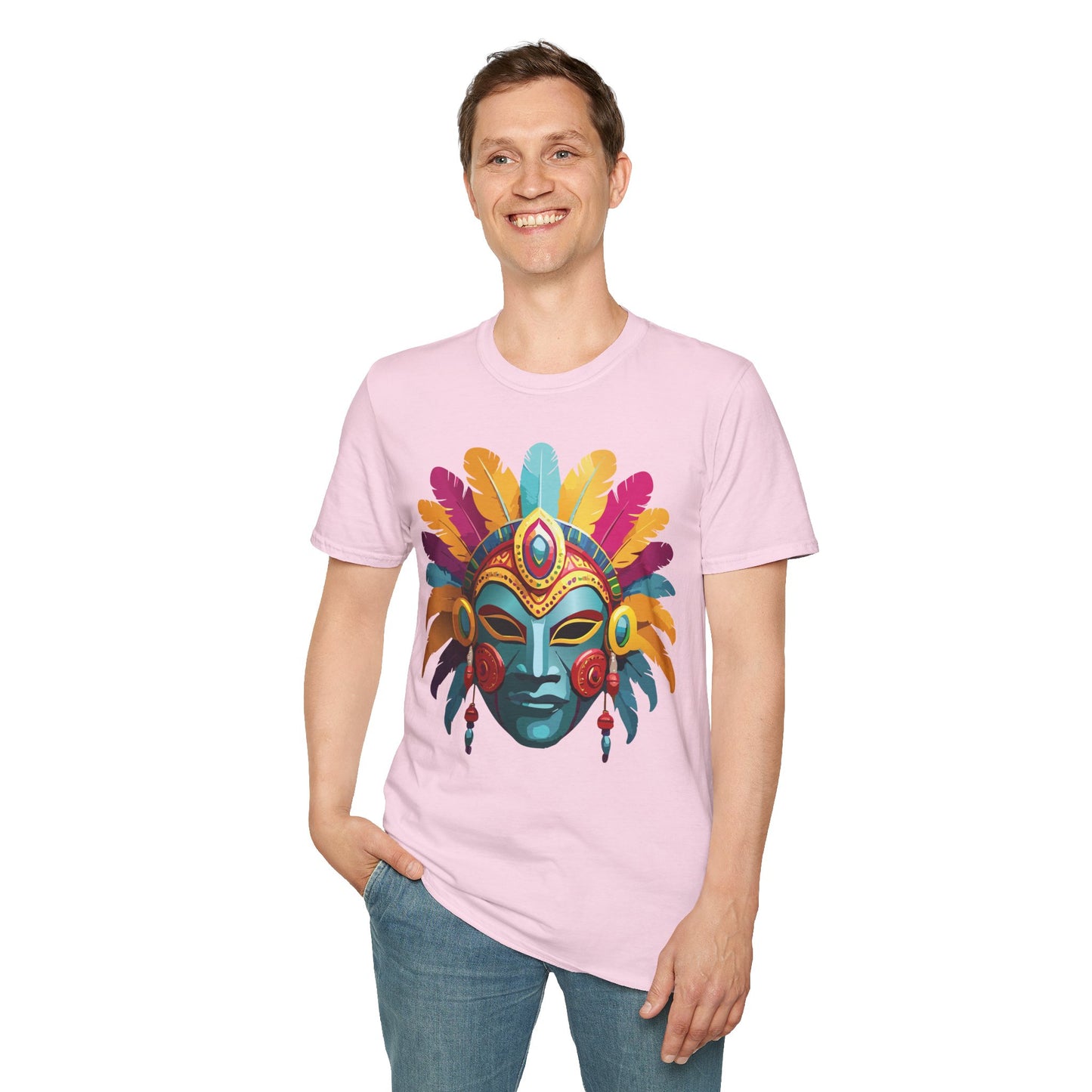 Mask Tee Shirt, Mask Shirt, Shirt with Mask, Masquerade Tees