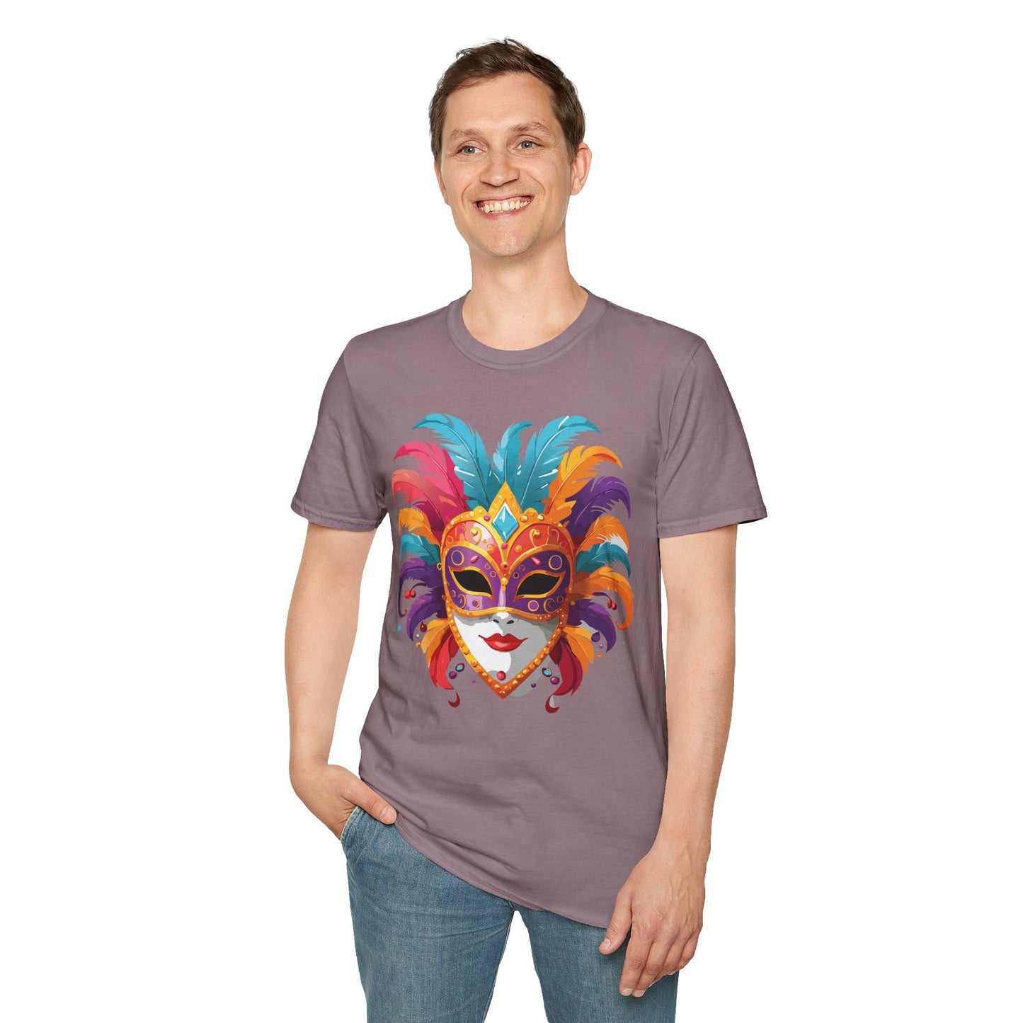 Mask Tee Shirt, Mask Shirt, Shirt with Mask, Masquerade Tees