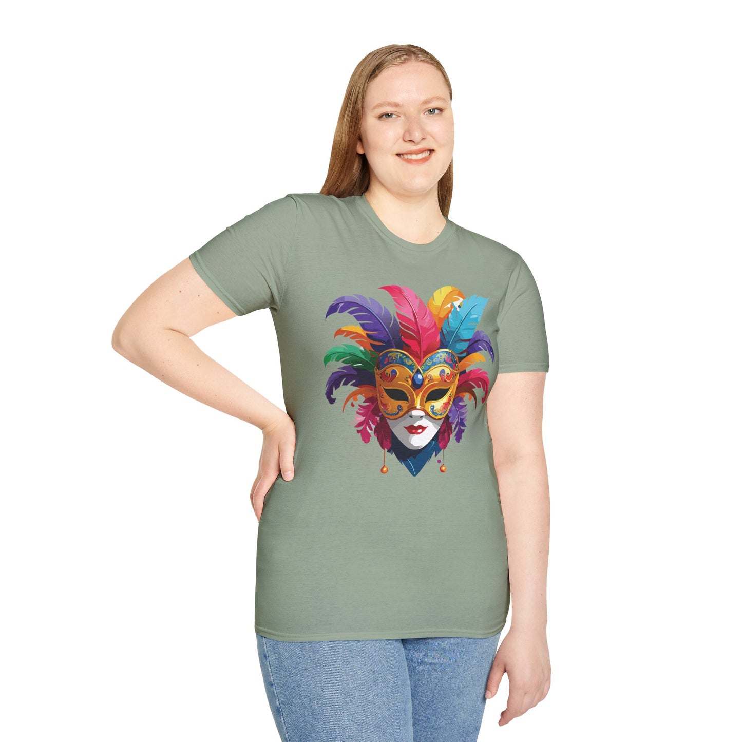 Mask Tee Shirt, Mask Shirt, Shirt with Mask, Masquerade Tees