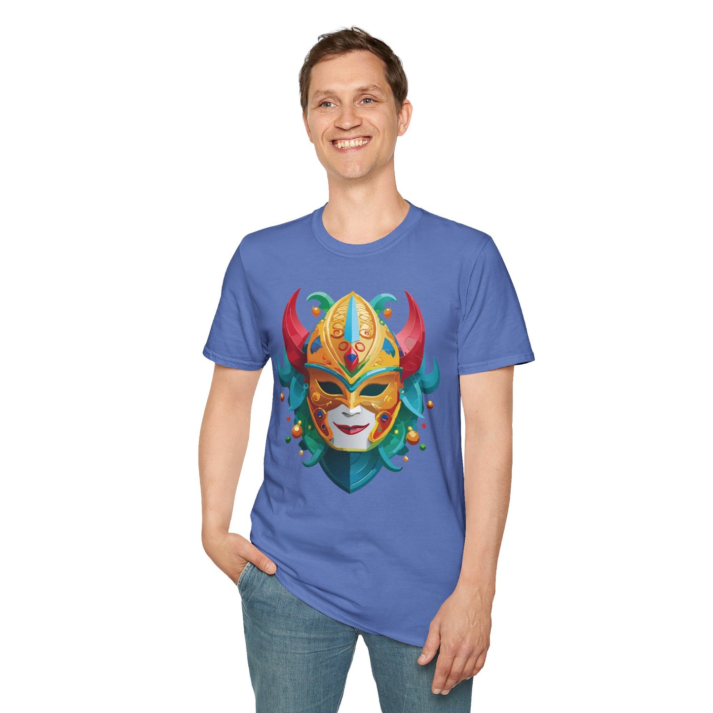 Mask Tee Shirt, Mask Shirt, Shirt with Mask, Masquerade Tees