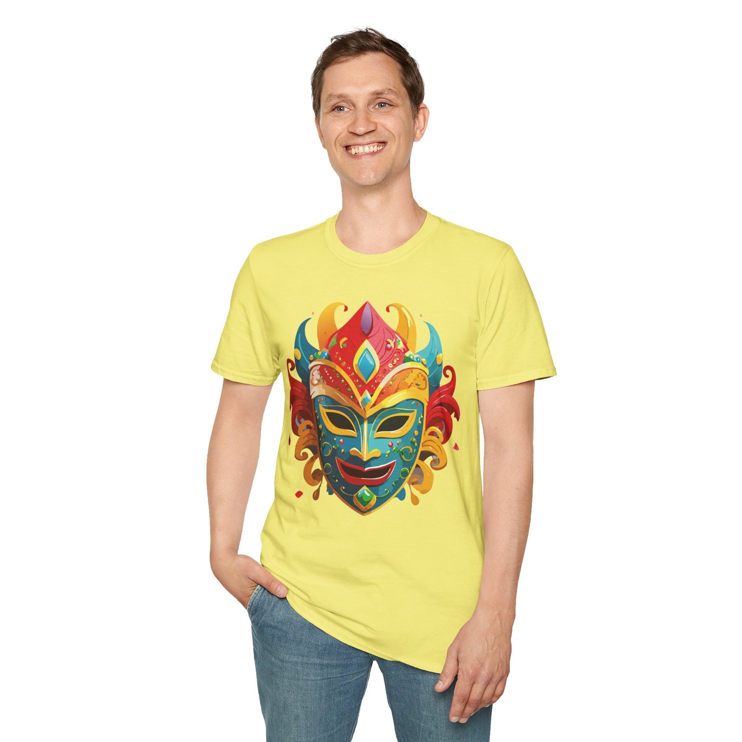 Mask Tee Shirt, Mask Shirt, Shirt with Mask, Masquerade Tees