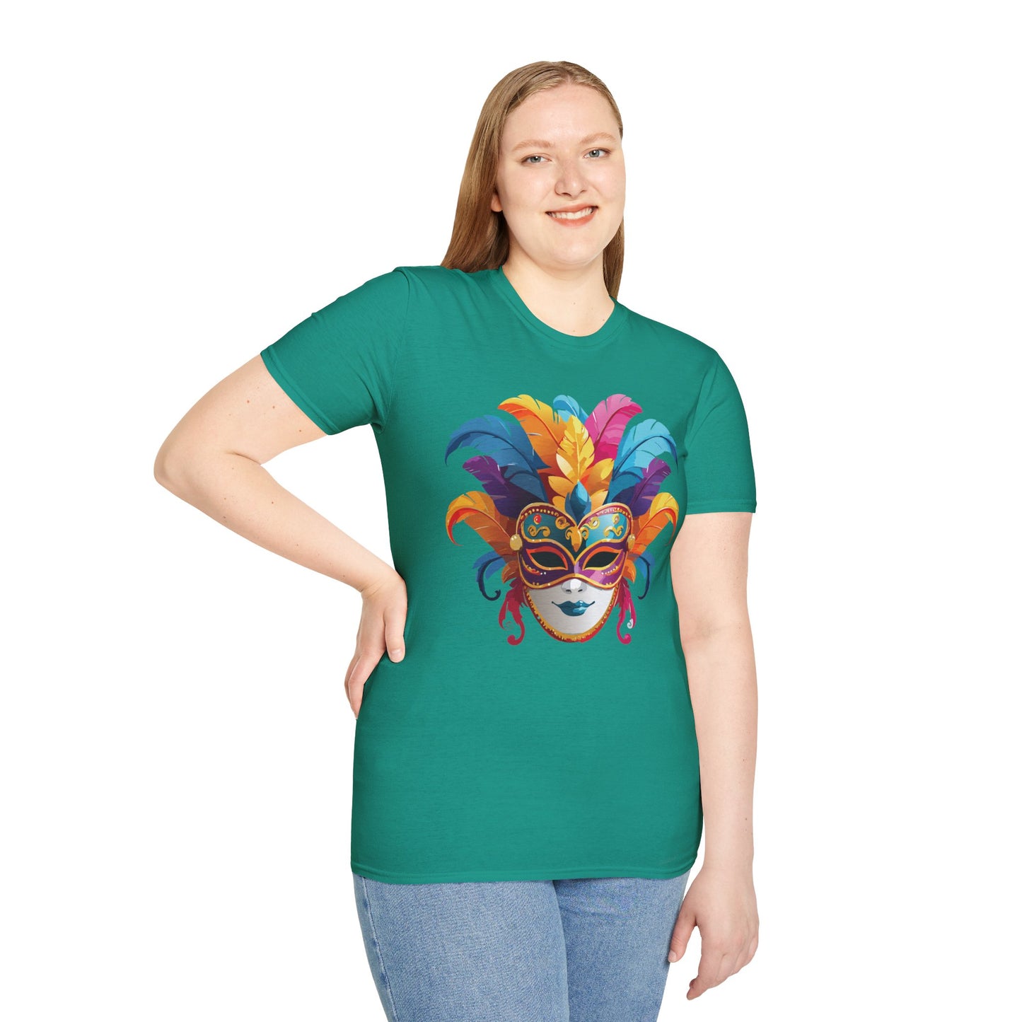 Mask Tee Shirt, Mask Shirt, Shirt with Mask, Masquerade Tees