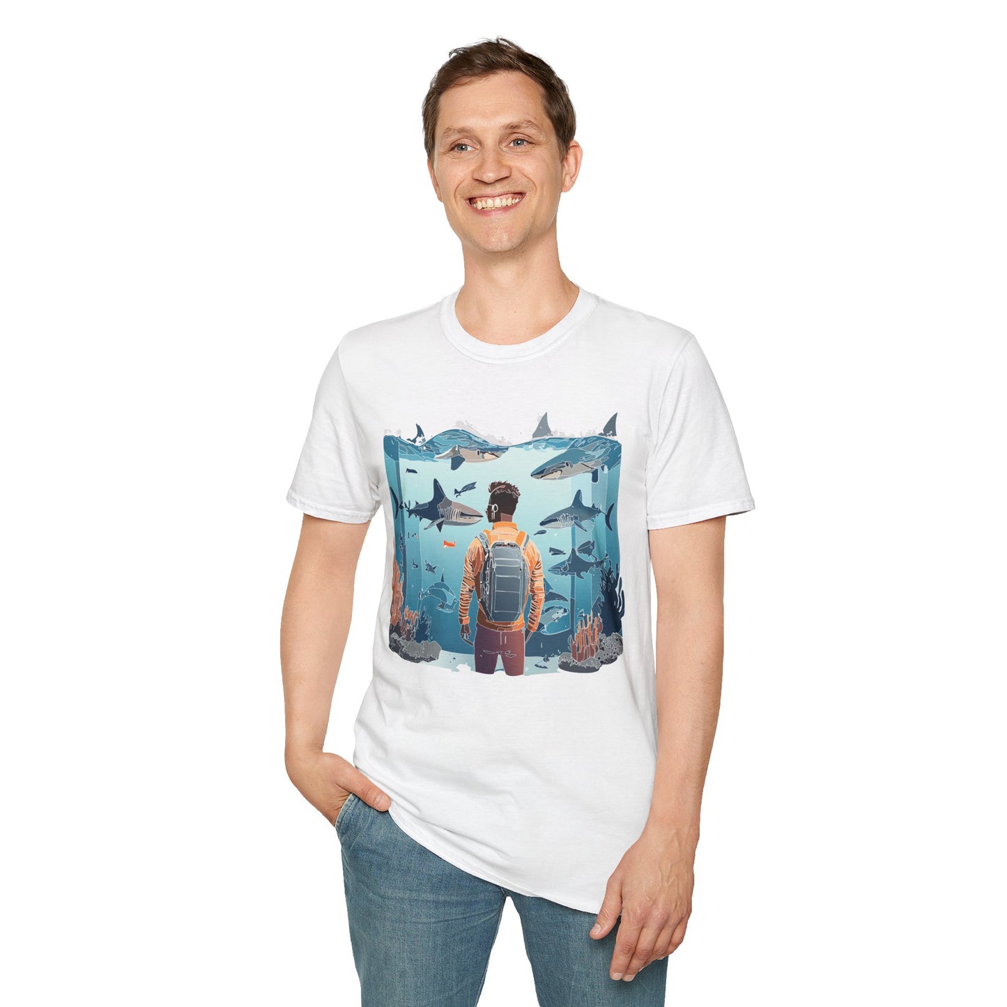 Ocean Tee Shirt, Ocean Shirt, Shirt with Ocean, U boat Tees, Shirt with U-Boat